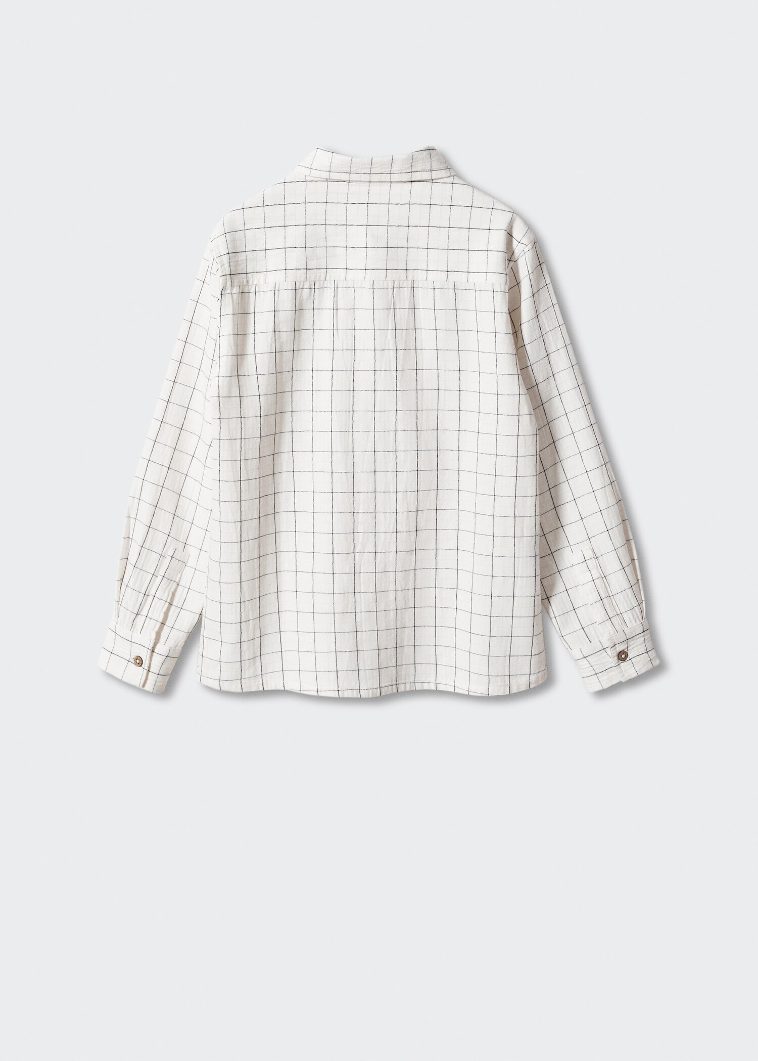 Camicia cotone quadri - Retro dell'articolo