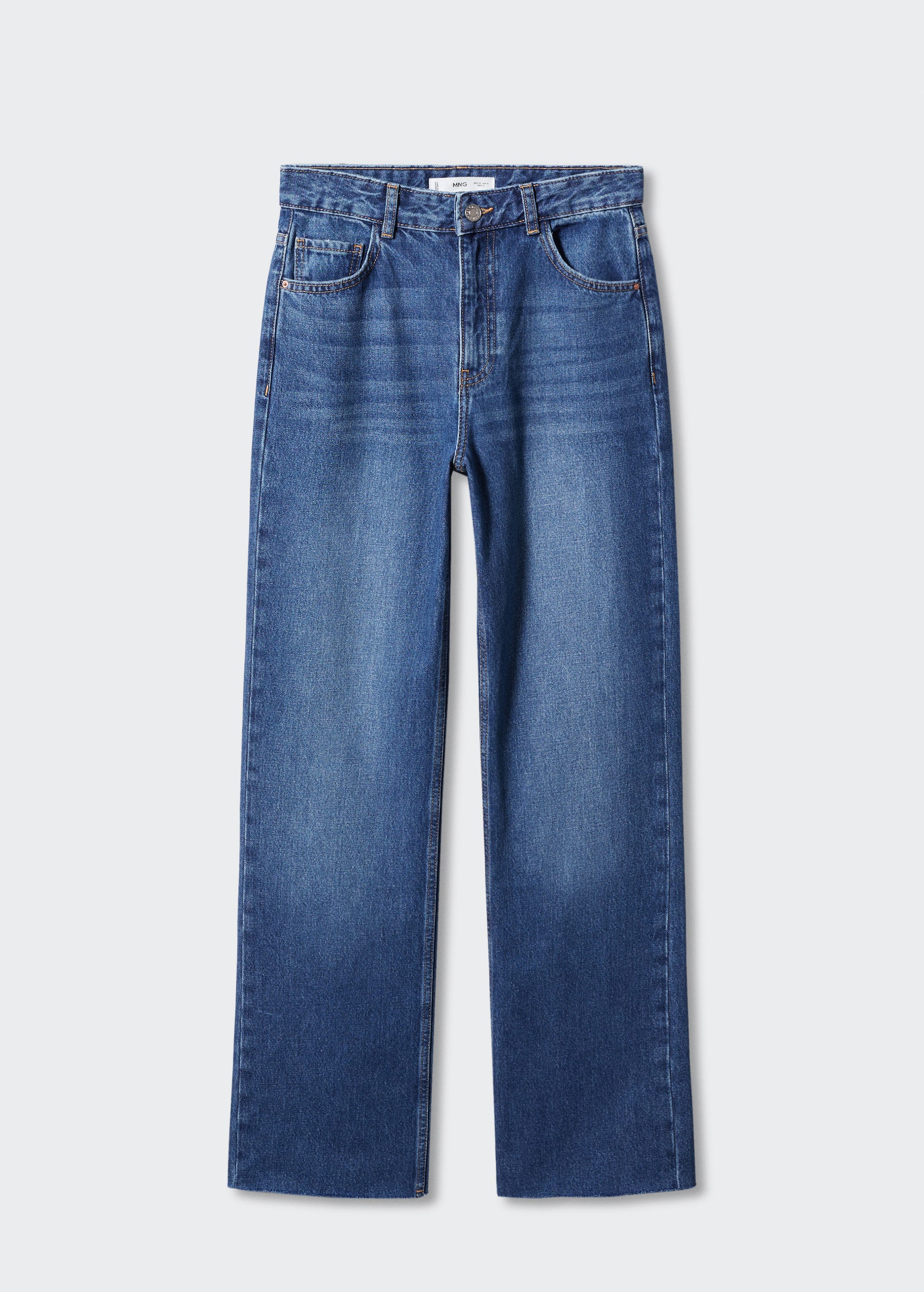 Wideleg-Jeans mit mittlerer Bundhöhe - Artikel ohne Model