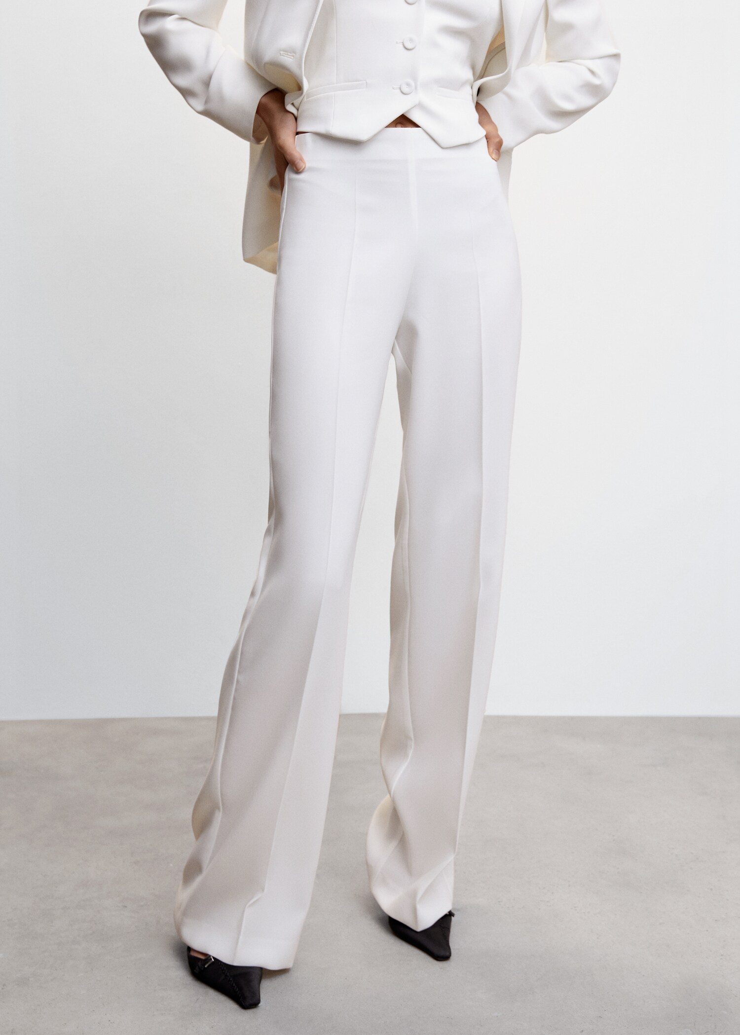 Palazzo trousers - Medium plane