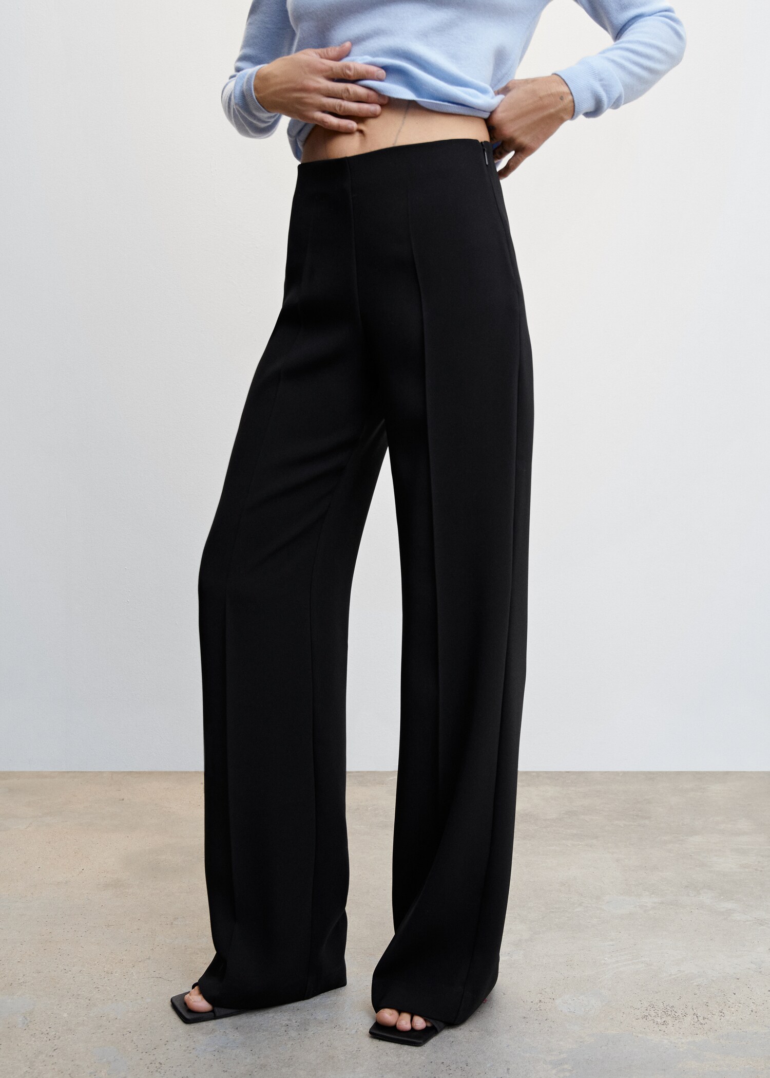 Palazzo trousers - Medium plane