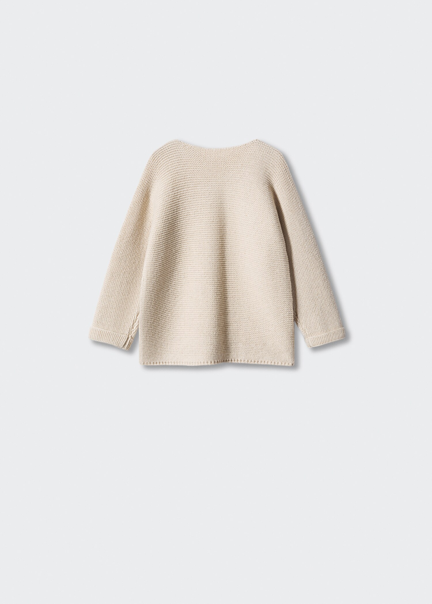 Strickjacke aus Baumwolle - Rückseite des Artikels