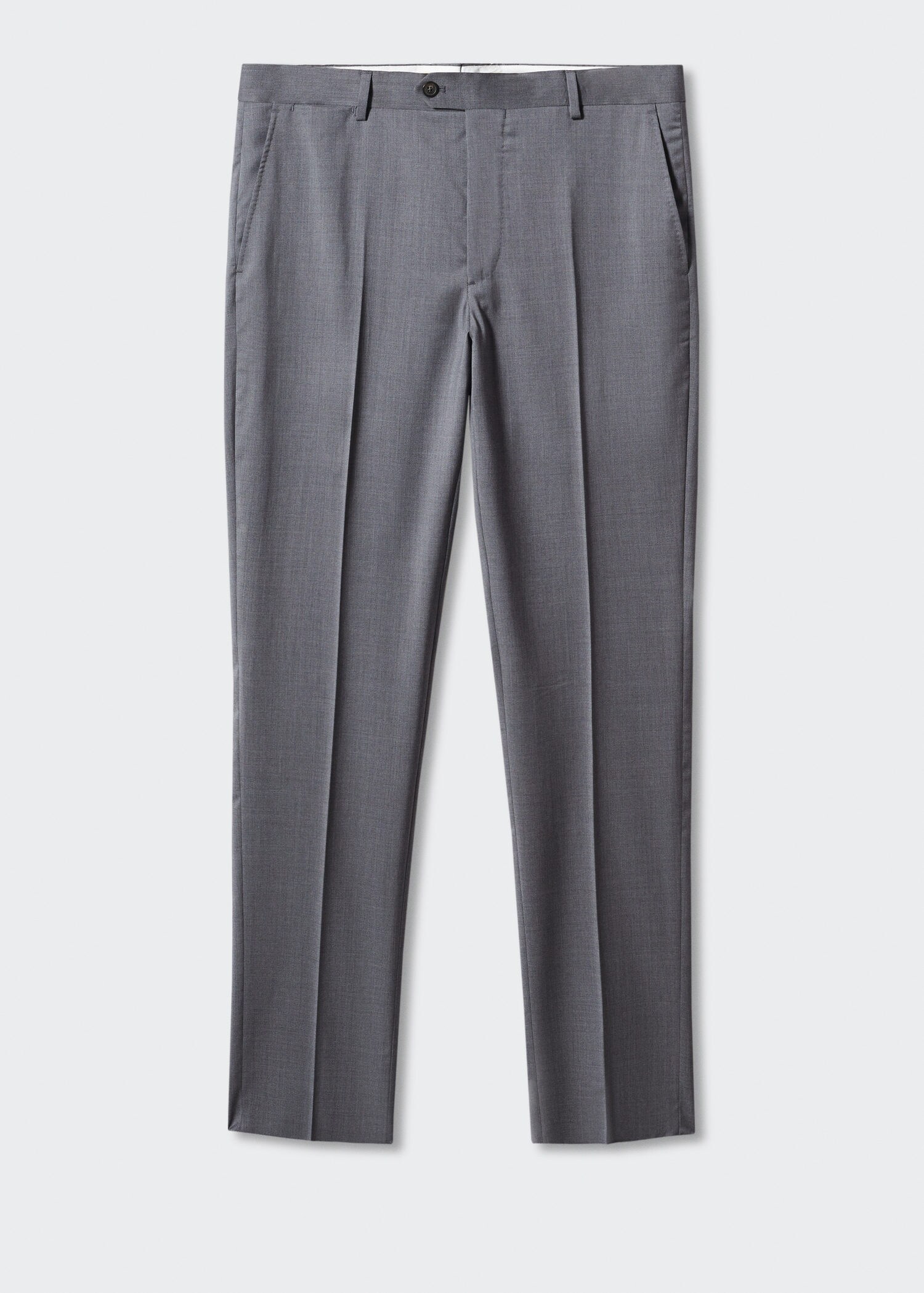 Slim fit virgin wool suit trousers - Article without model