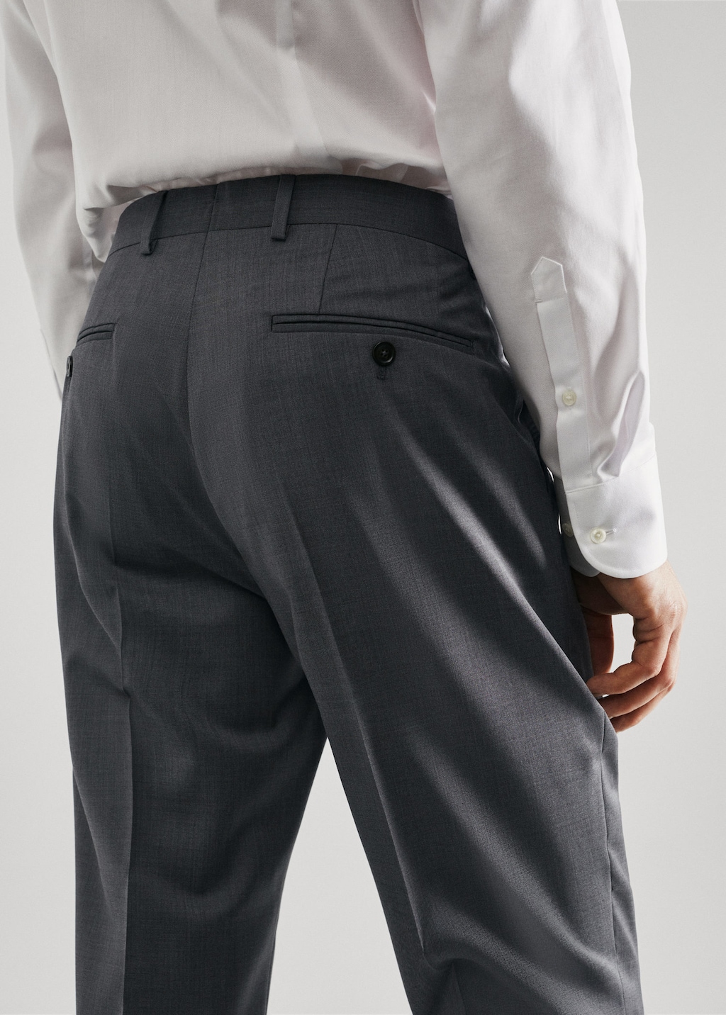Slim fit virgin wool suit pants - Men | MANGO OUTLET USA Slim fit virgin wool suit pants - Men | MANGO OUTLET USA