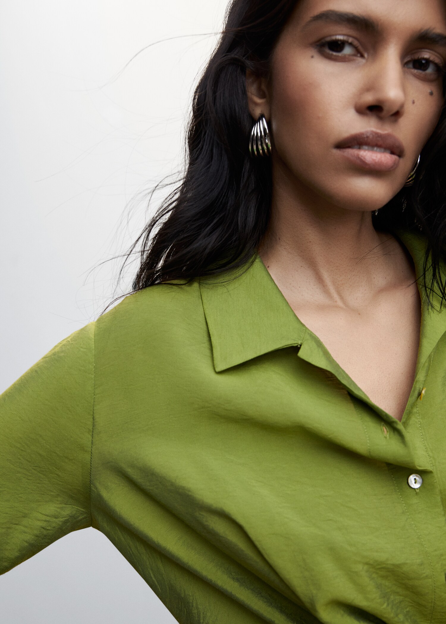 Knot detail shirt dress - Details of the article 1