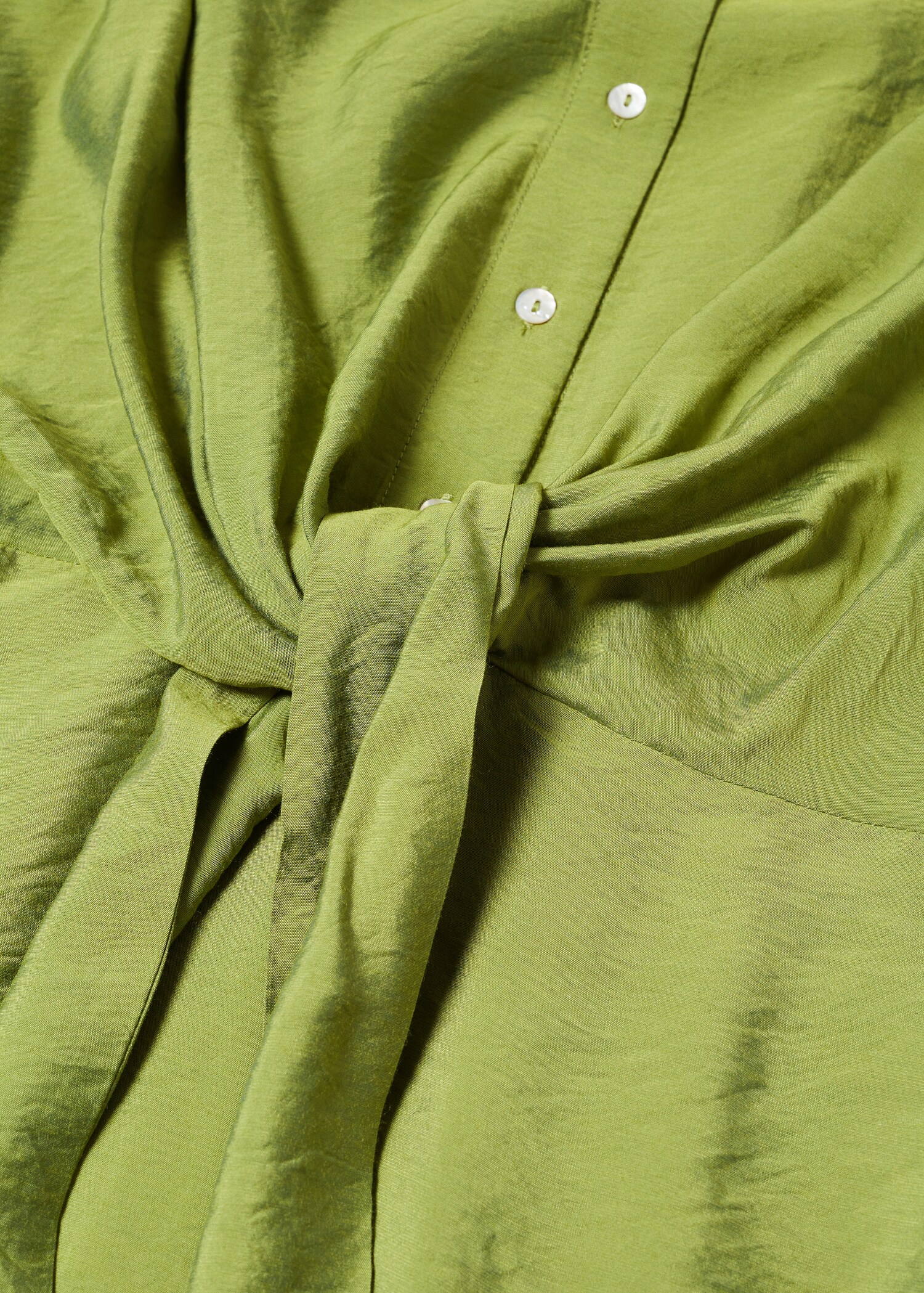 Knot detail shirt dress - Details of the article 8