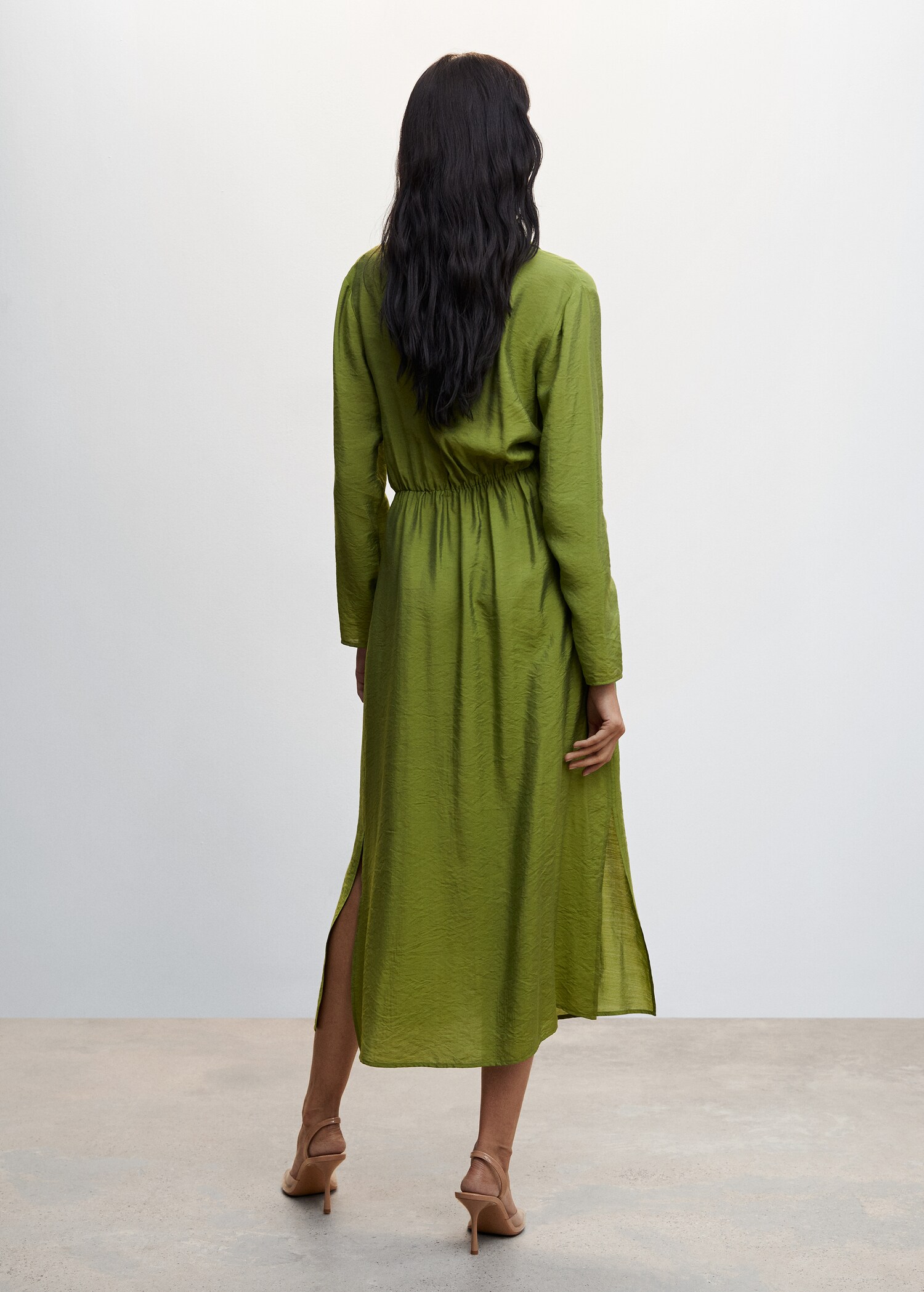 Knot detail shirt dress - Reverse of the article