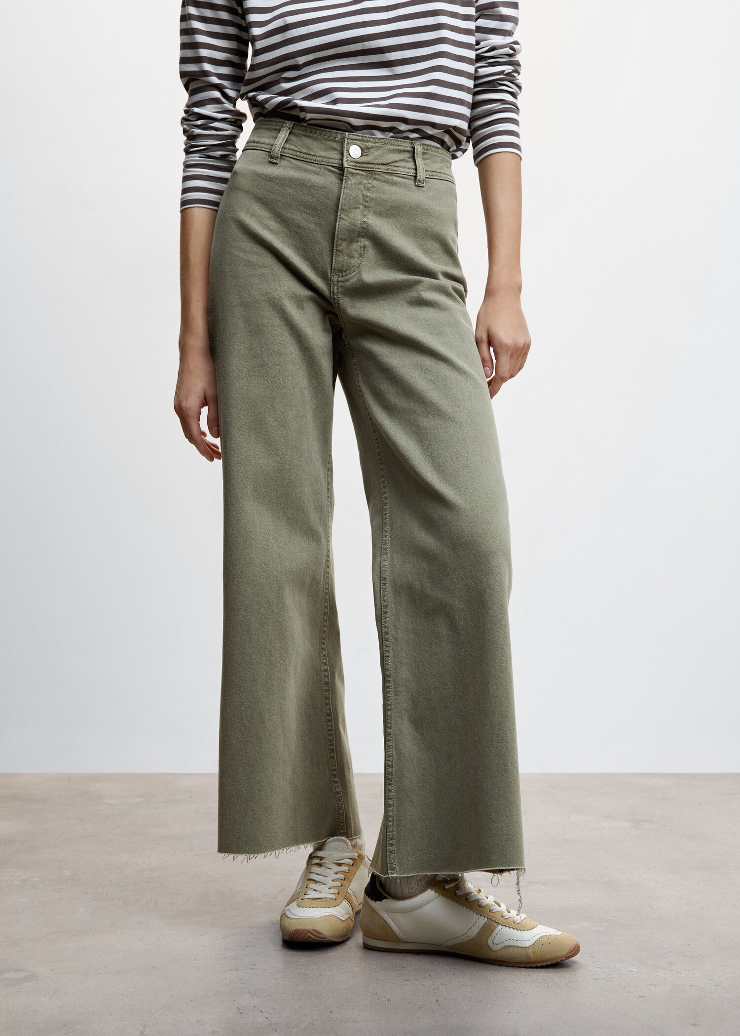 Jeans culotte high waist - Medium plane