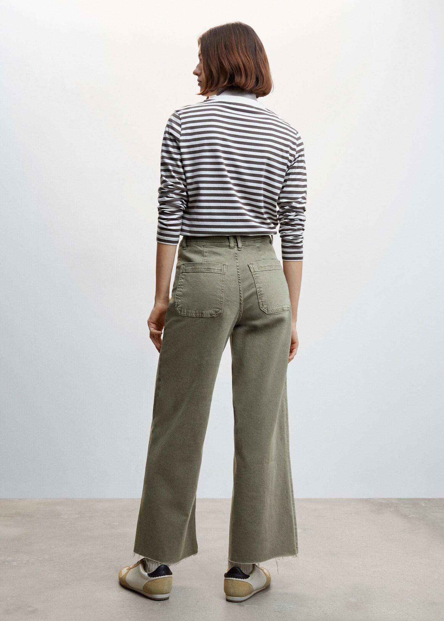 Jeans culotte high waist - Reverse of the article