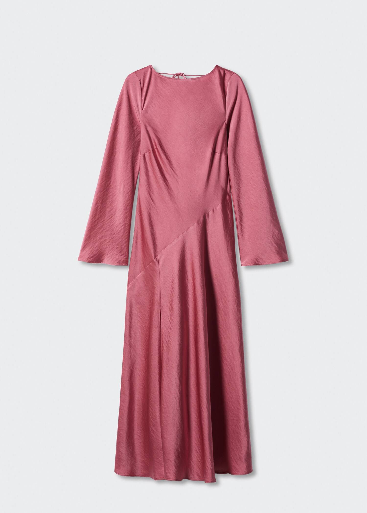 Side-slit satin dress - Article without model