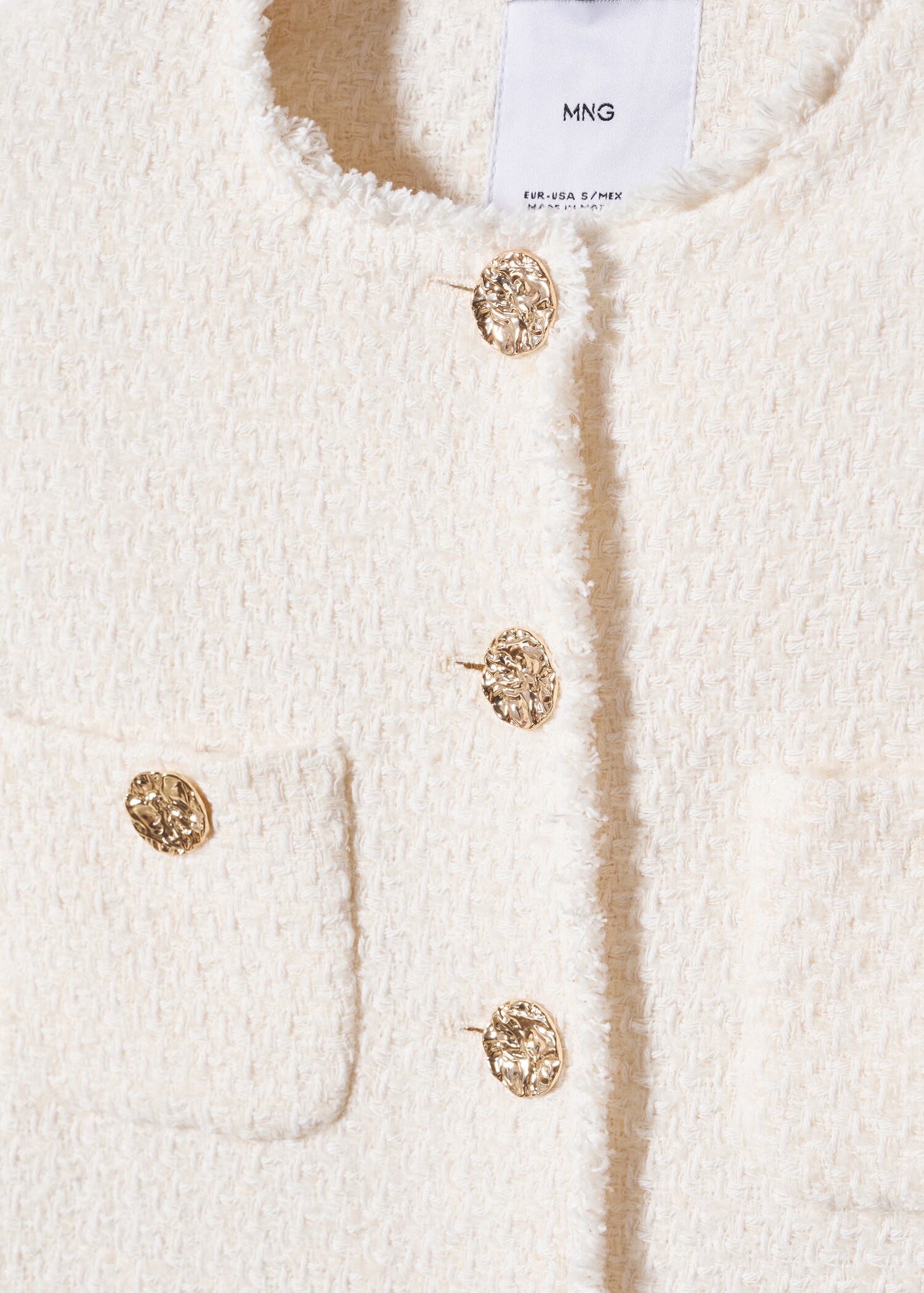 Chaqueta tweed bolsillos - Detalle del artículo 8