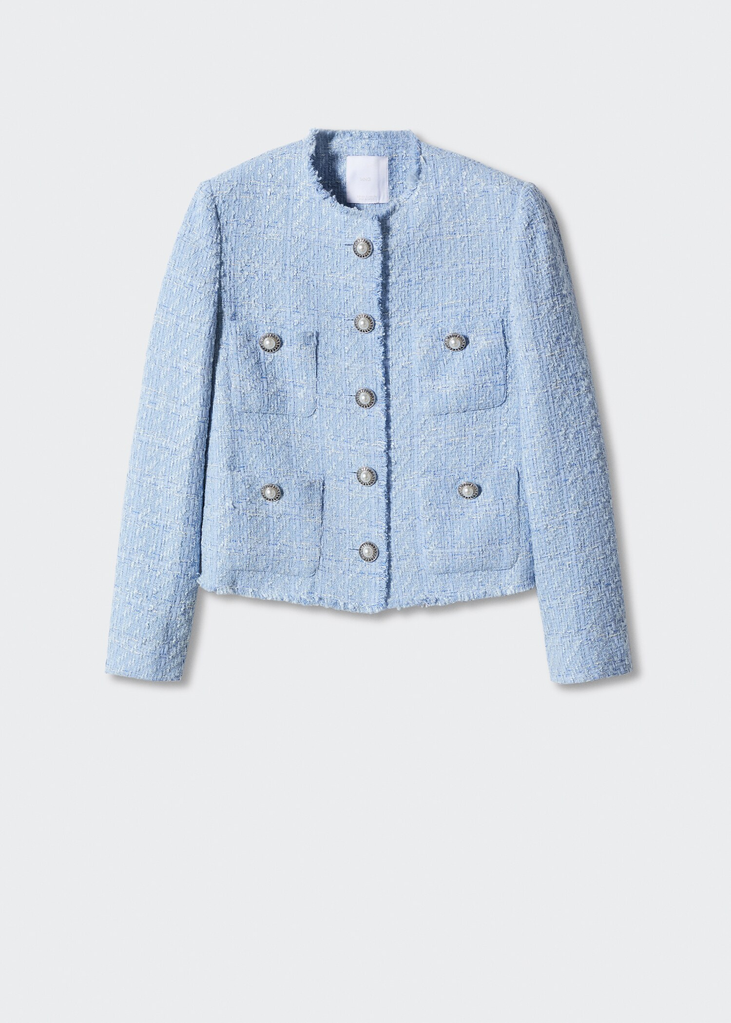 Chaqueta tweed bolsillos - Artículo sin modelo