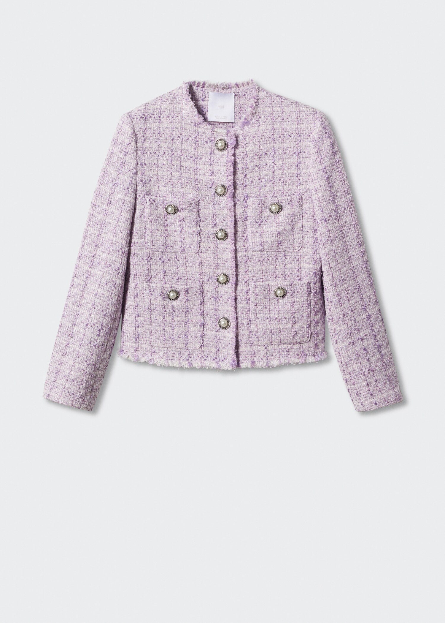 Chaqueta tweed bolsillos - Artículo sin modelo