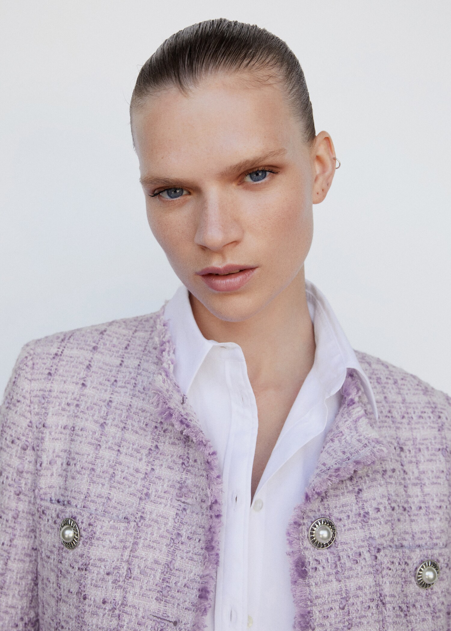Chaqueta tweed bolsillos - Detalle del artículo 1