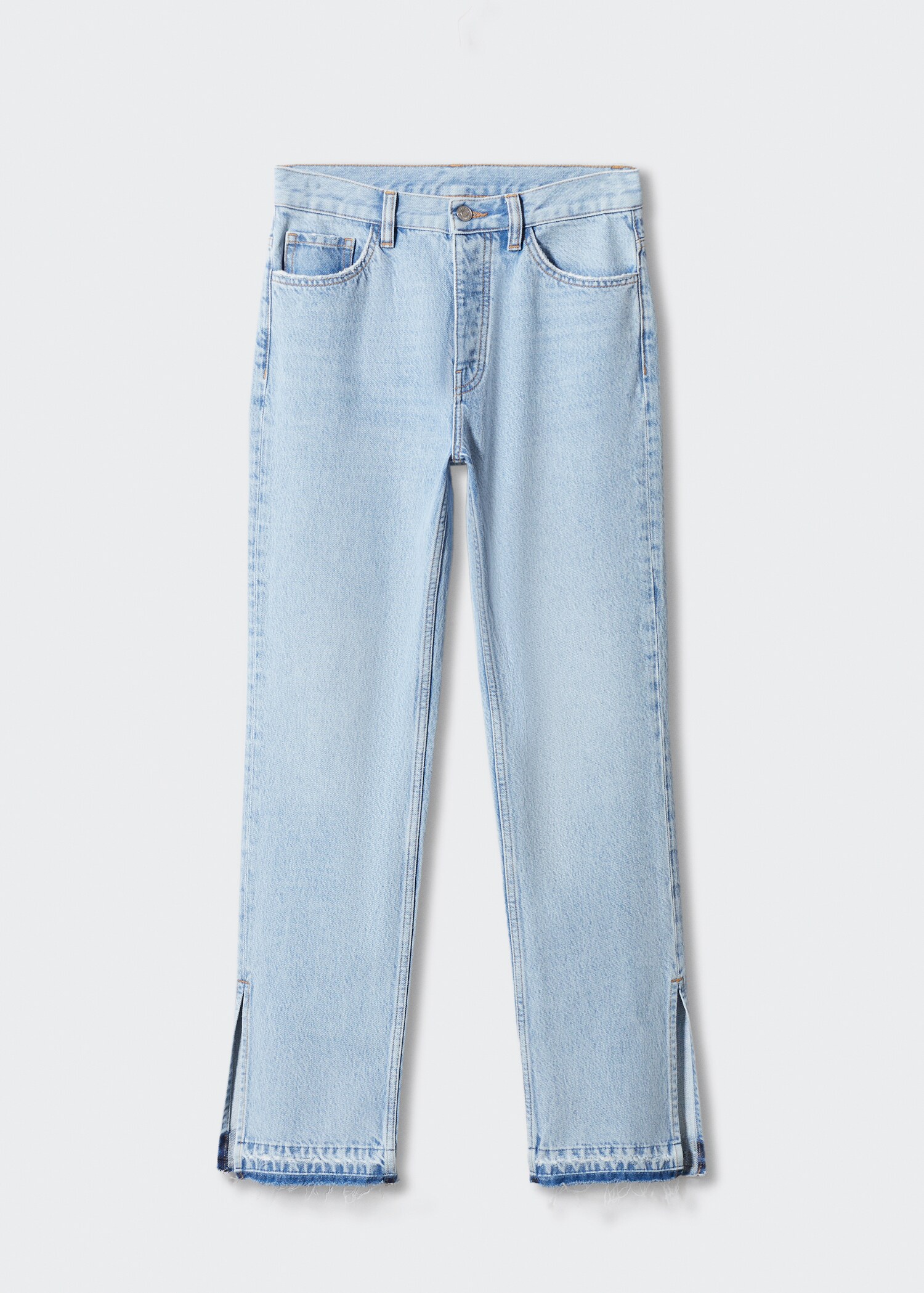Jeans rectos tiro alto aberturas - Artículo sin modelo