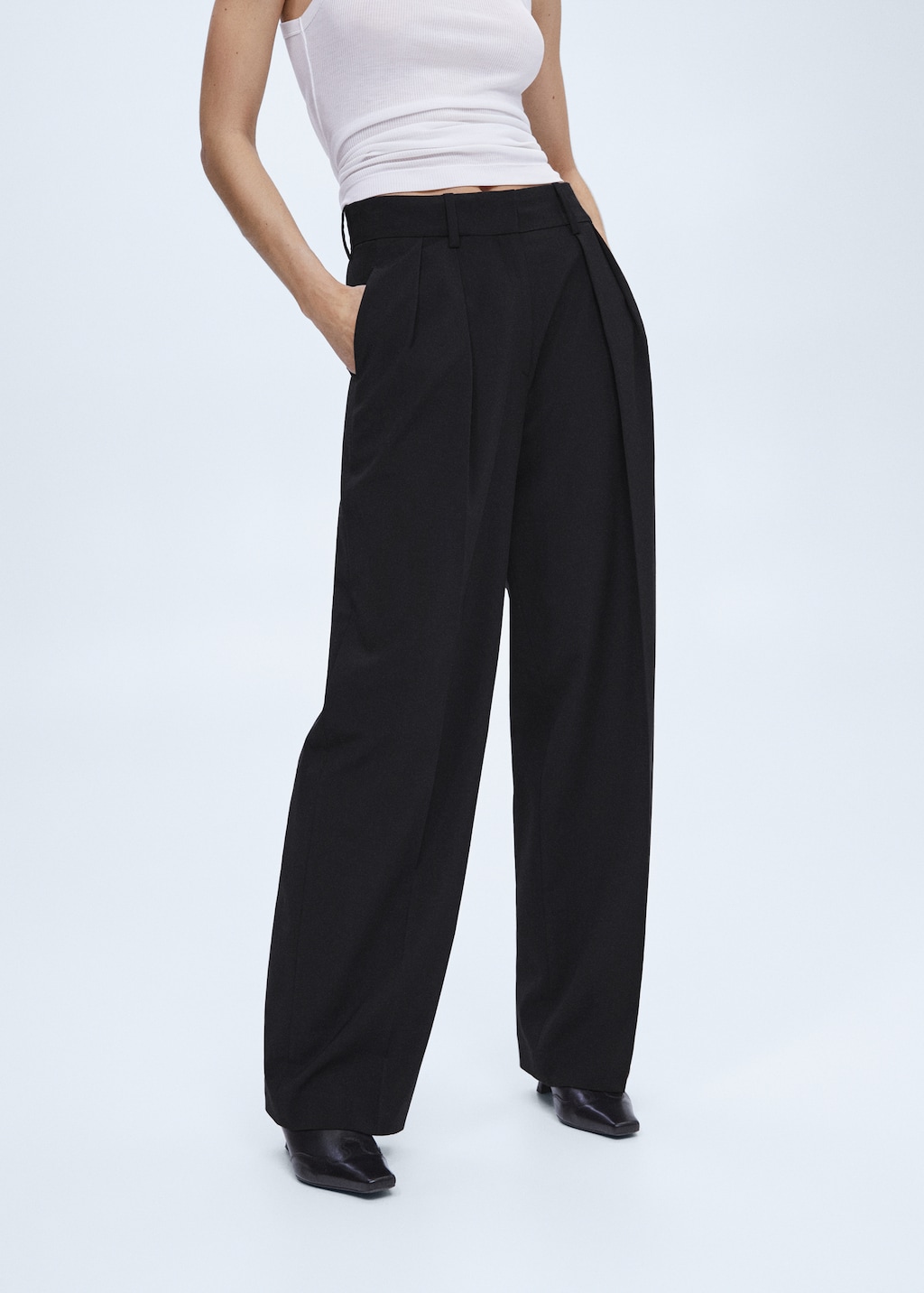 Pleated trousers ladies on sale