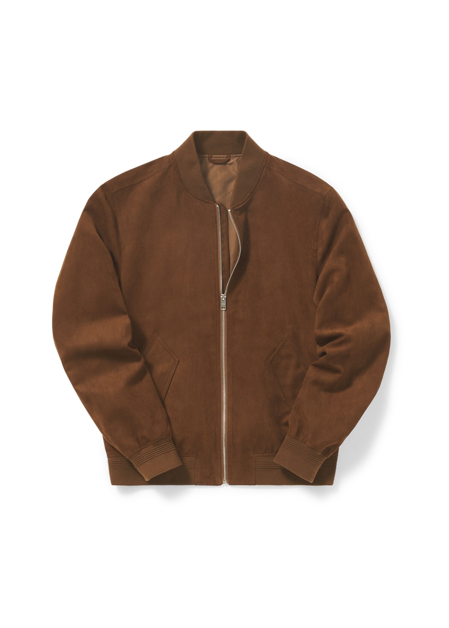 Suede-effect bomber jacket - Details of the article 9