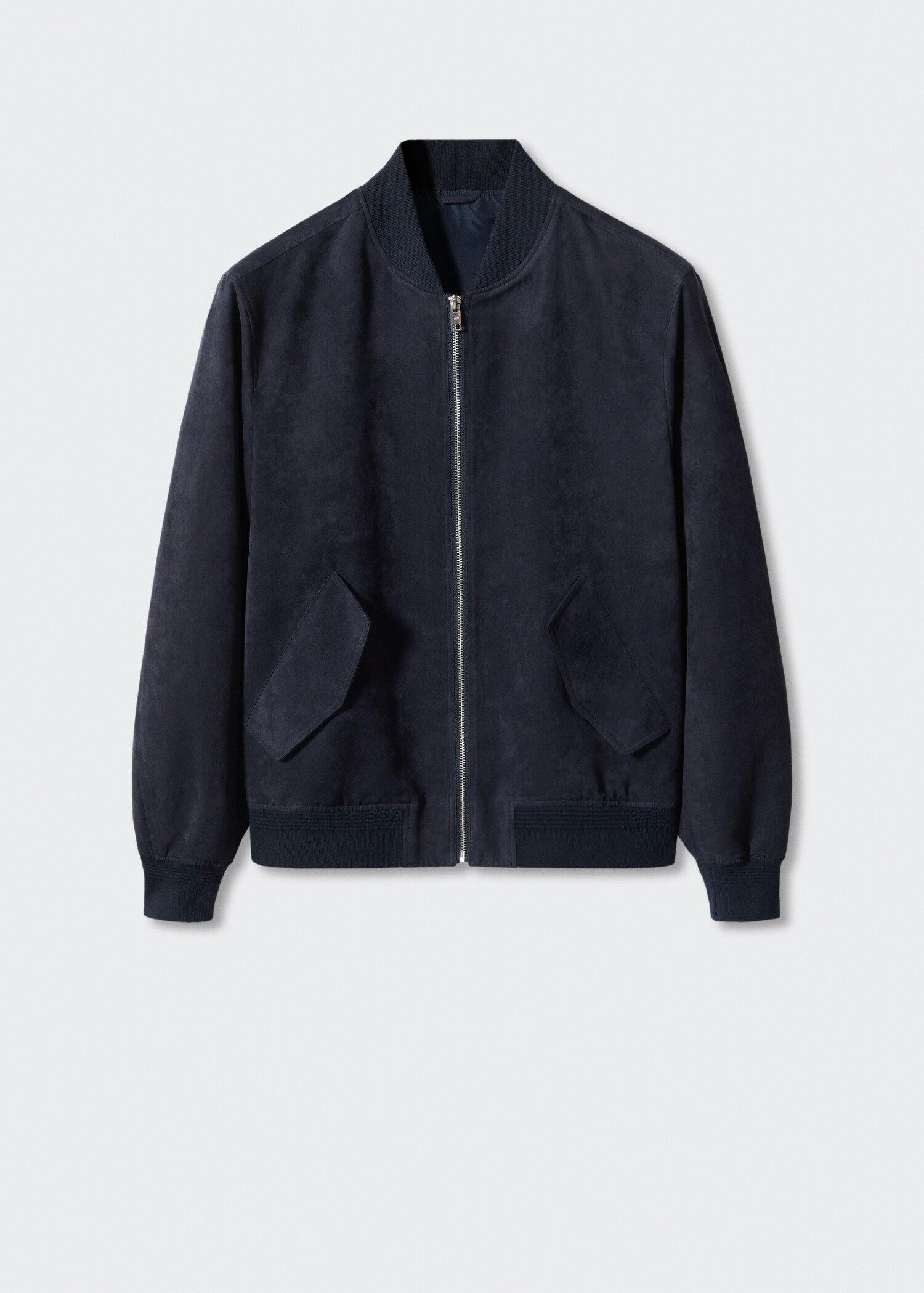 Suede-effect bomber jacket - Article without model