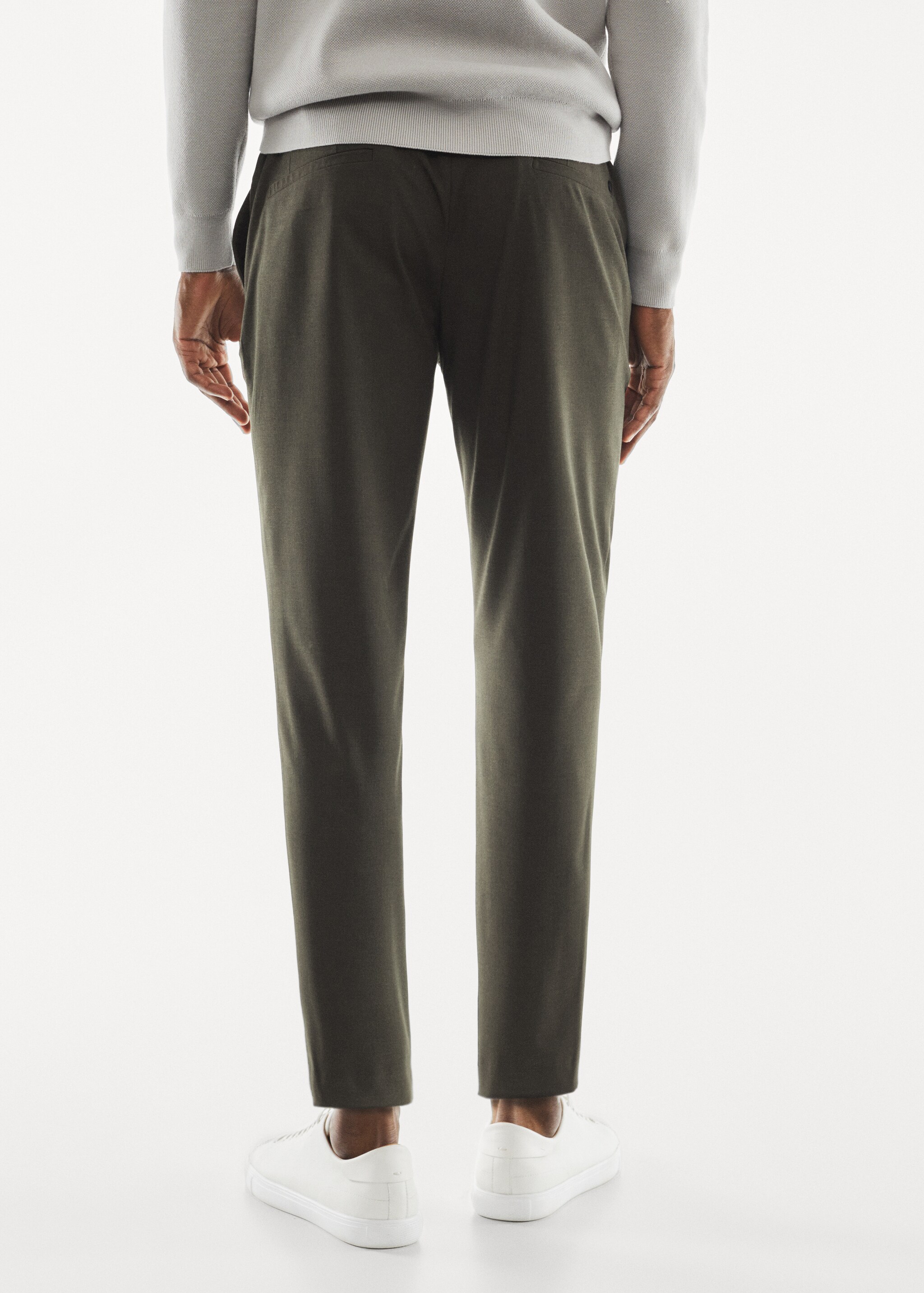 Tapered fit stretch trousers - Reverse of the article