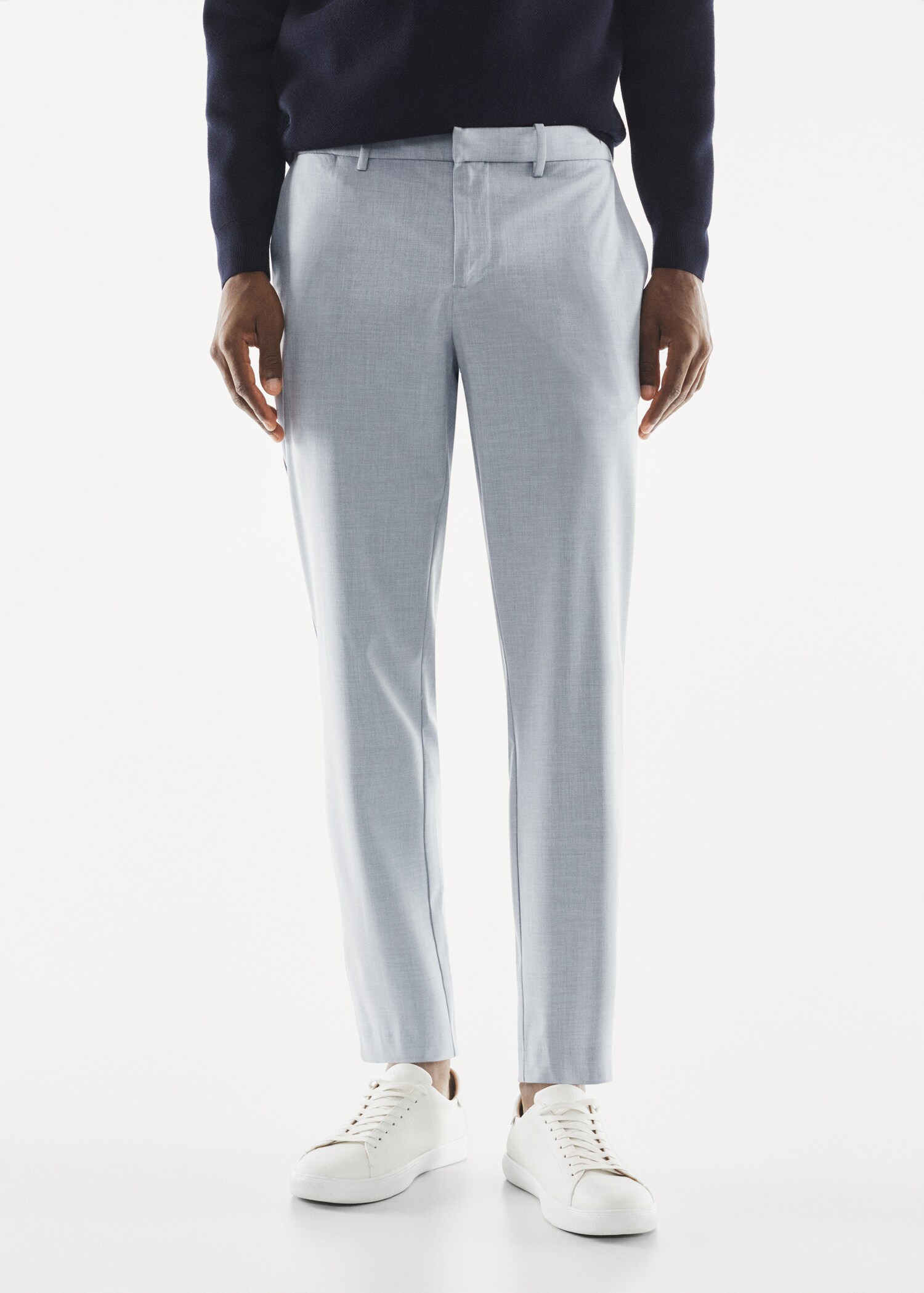 Pantalon tapered-fit stretch - Plan moyen