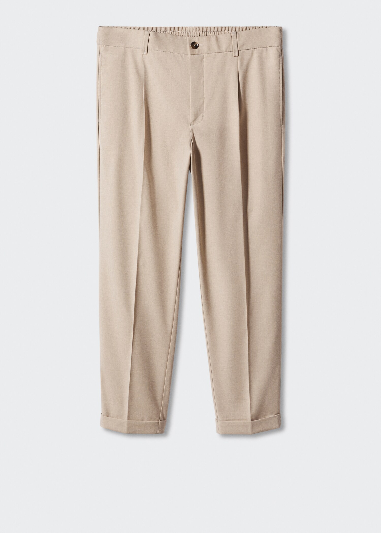 Pleated slim-fit trousers - Article without model