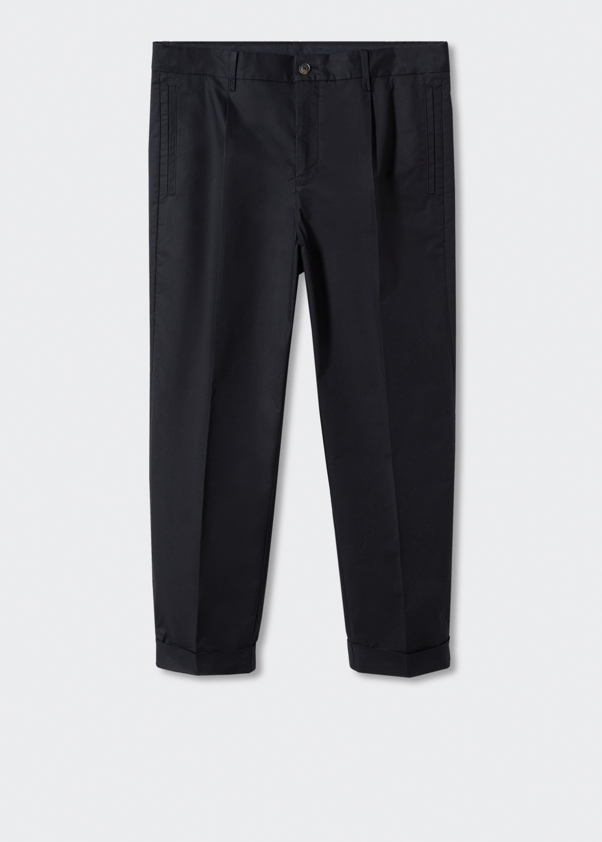 Cotton pleated trousers - Article without model
