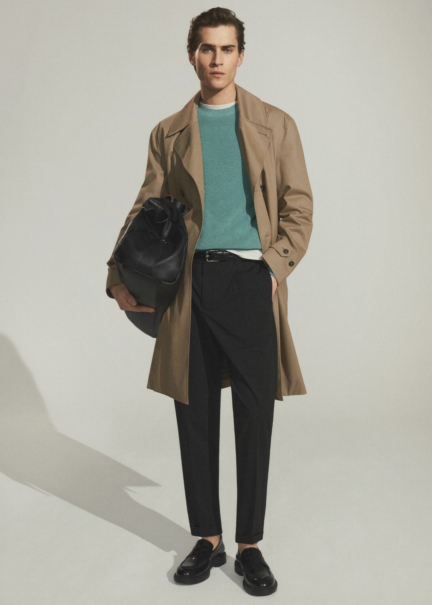 Pleated slim-fit pants - Details of the article 5