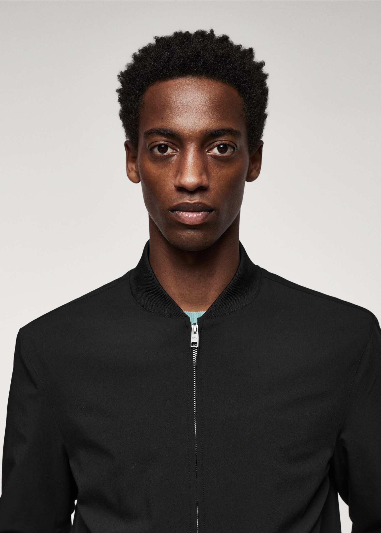 Technical fabric bomber jacket - Details of the article 1