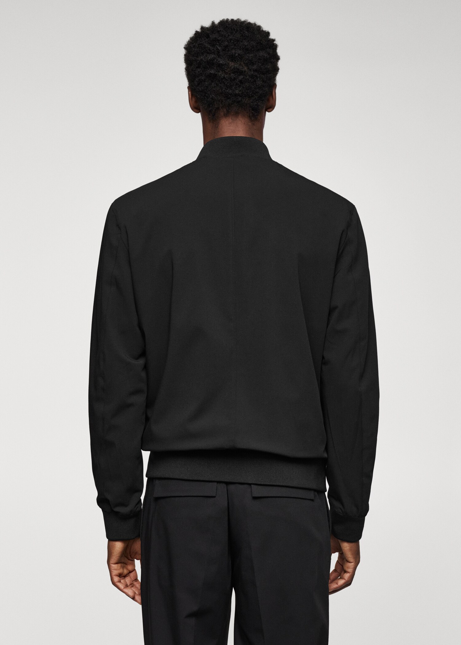 Technical fabric bomber jacket - Reverse of the article