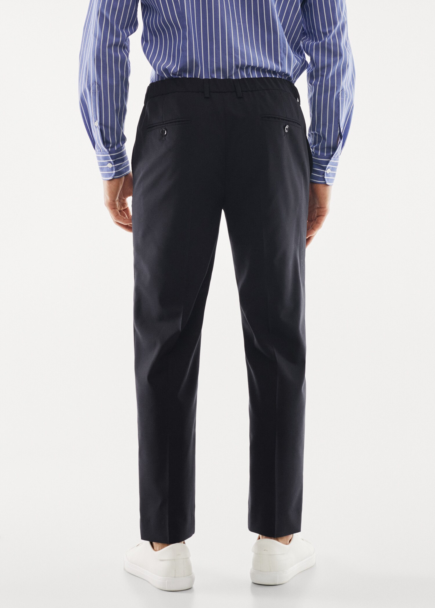 Breathable slim-fit suit pants - Reverse of the article