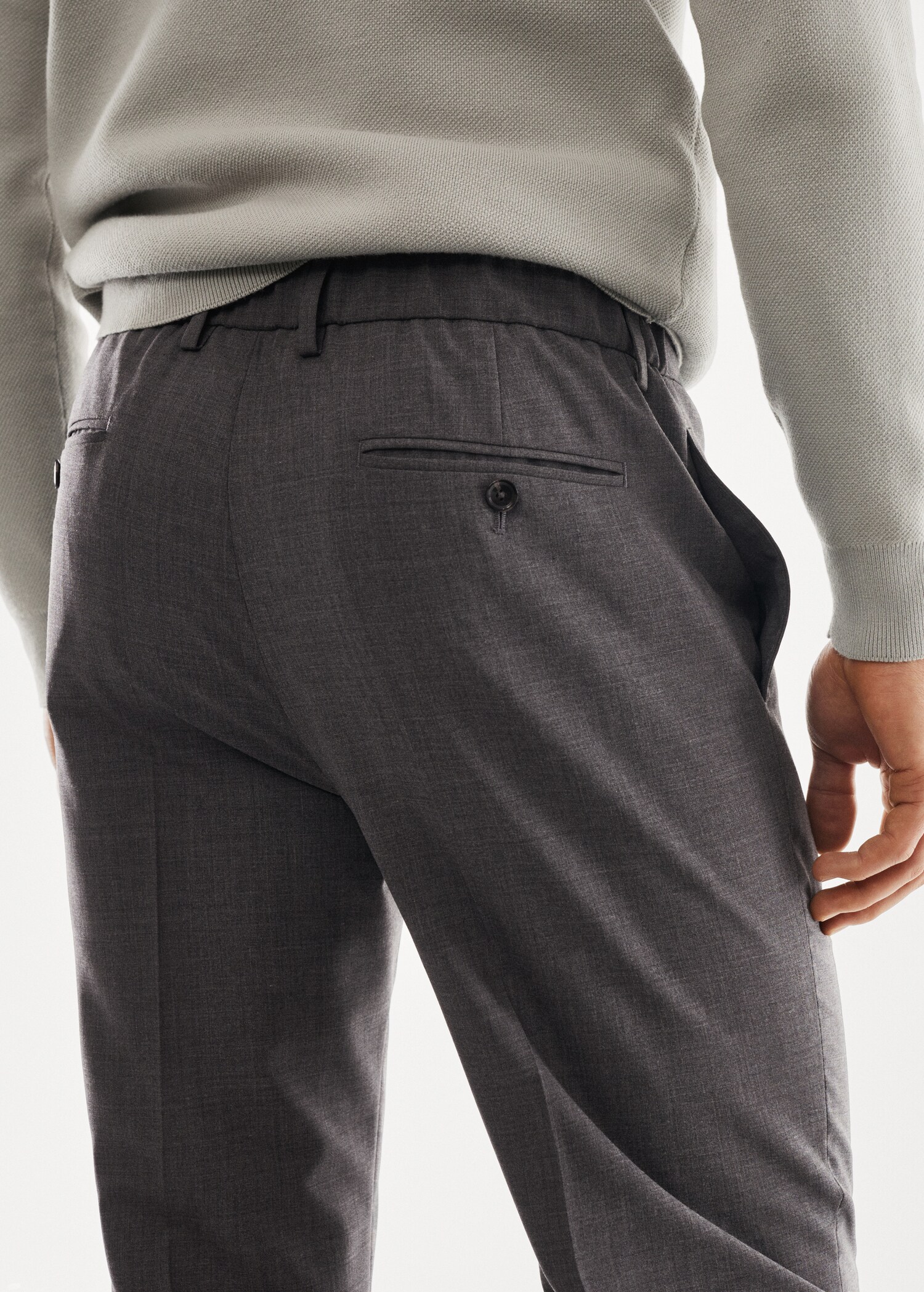 Breathable slim-fit suit pants - Details of the article 2