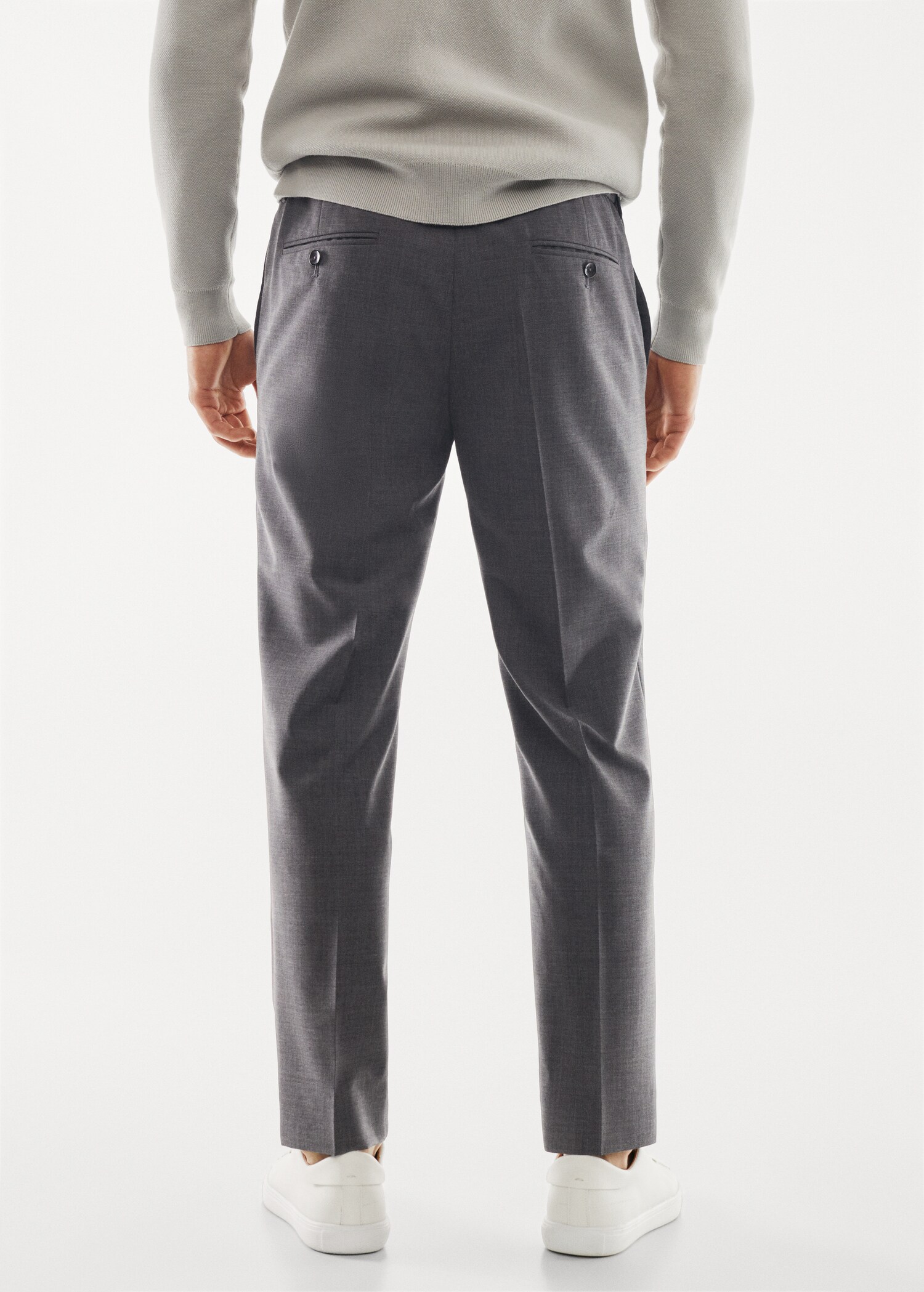 Breathable slim-fit suit pants - Reverse of the article