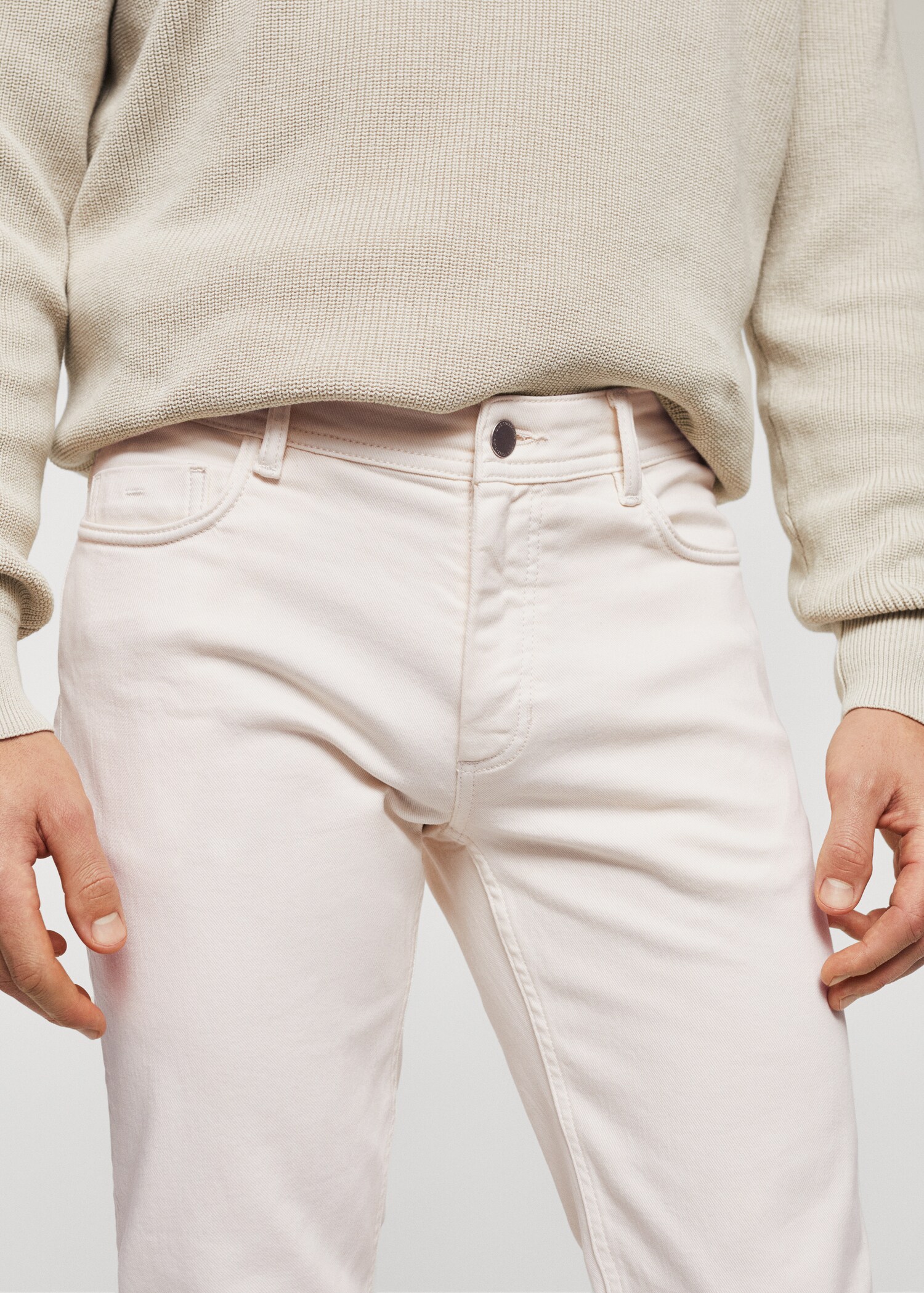 Slim-fit coloured jeans - Details of the article 1