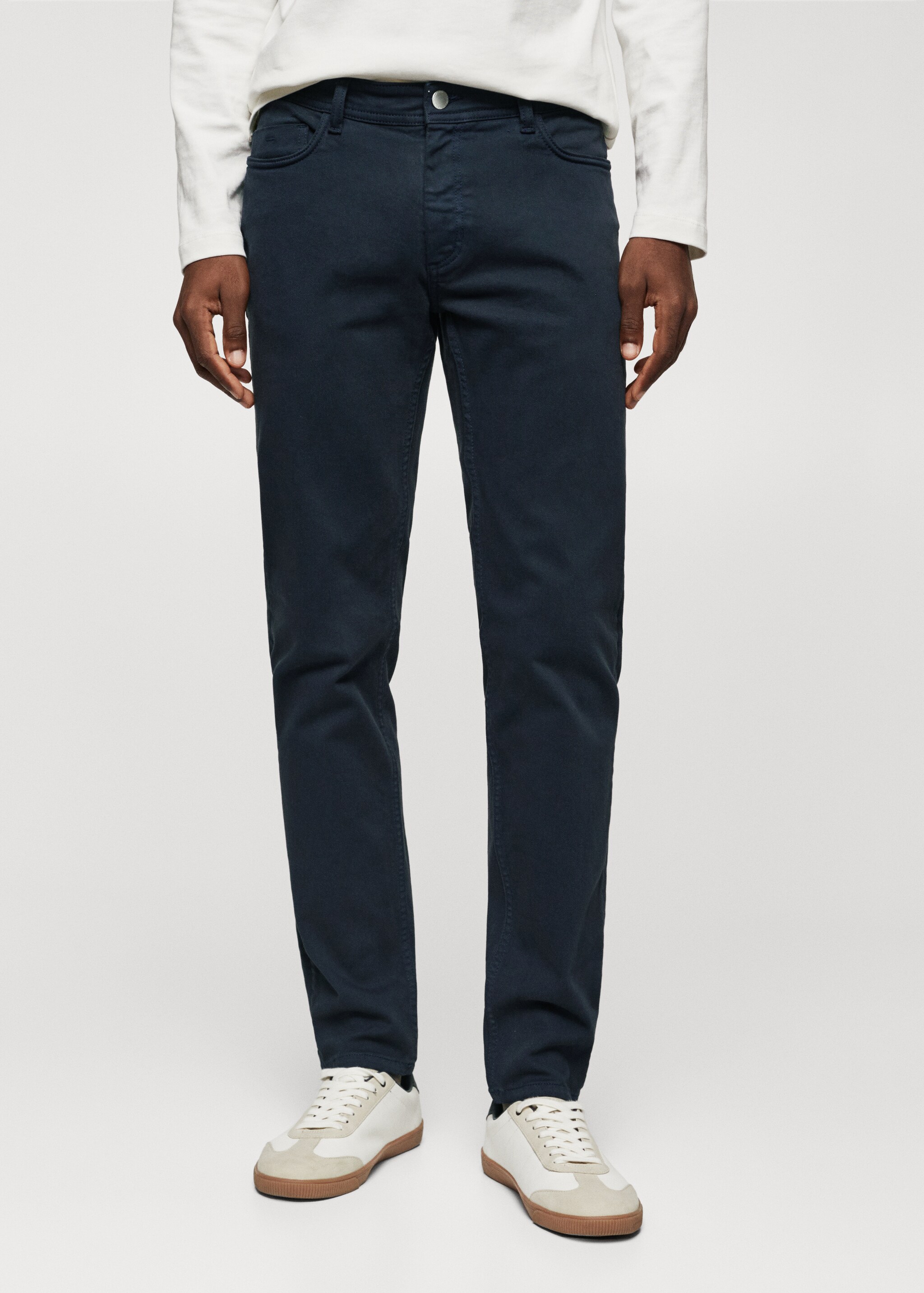 Slim-fit coloured jeans - Medium plane