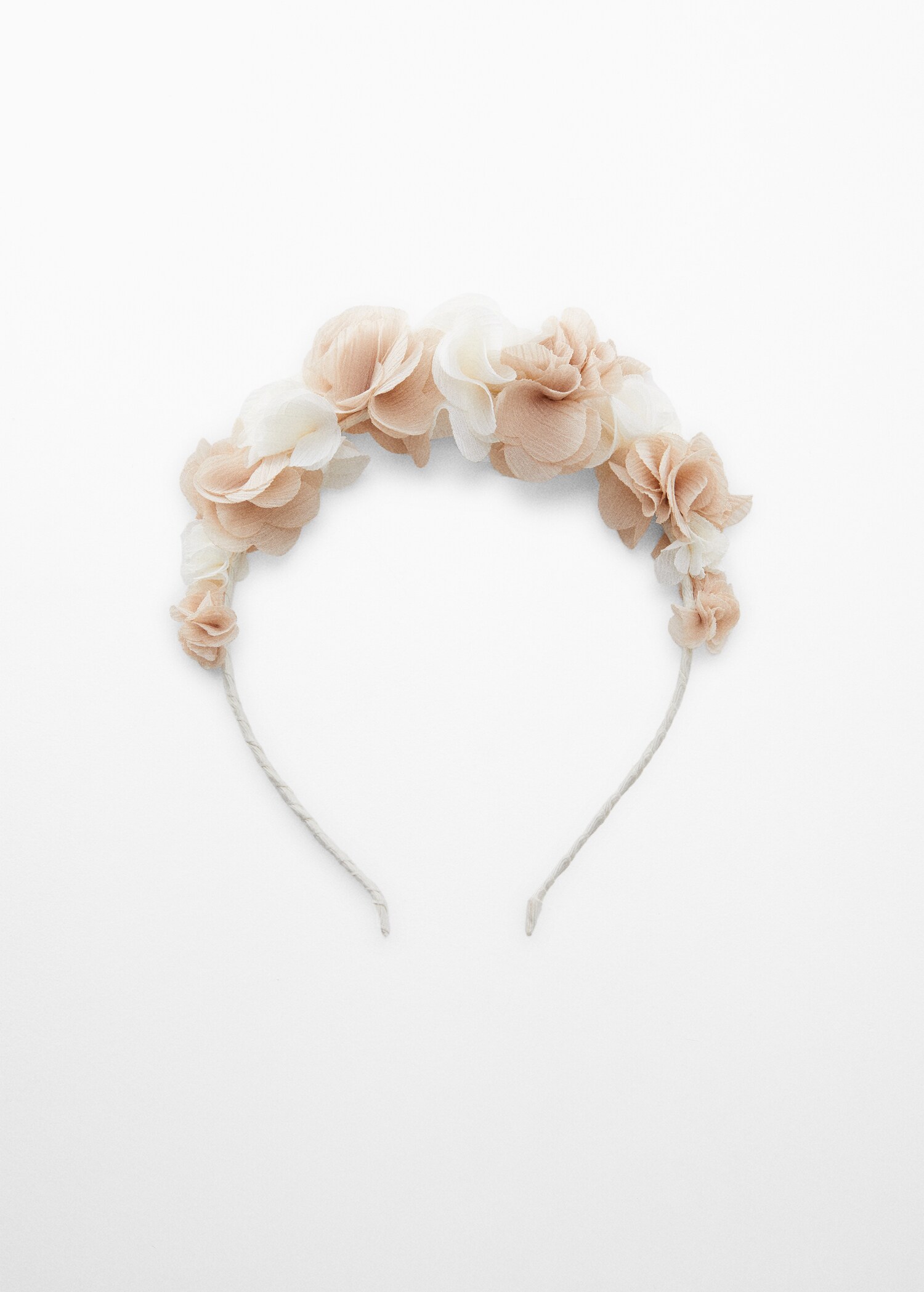 Headband with embossed flowers - Article without model