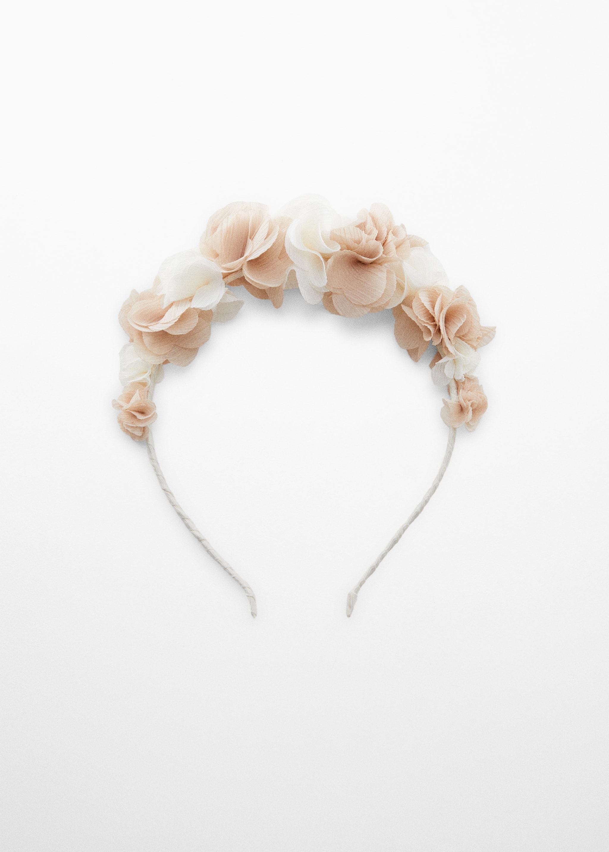 Headband with embossed flowers - Article without model