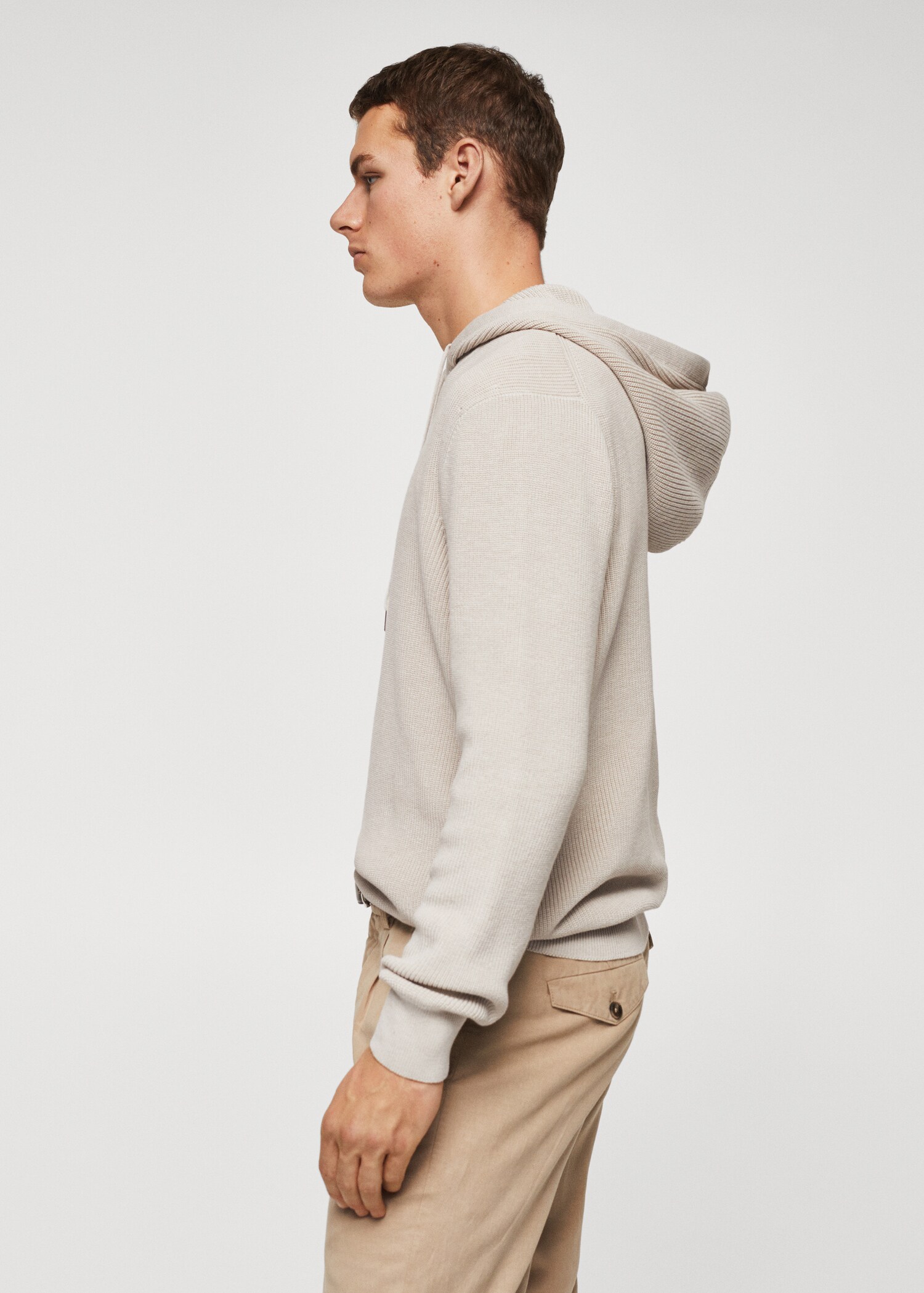Structured hooded sweater - Details of the article 6