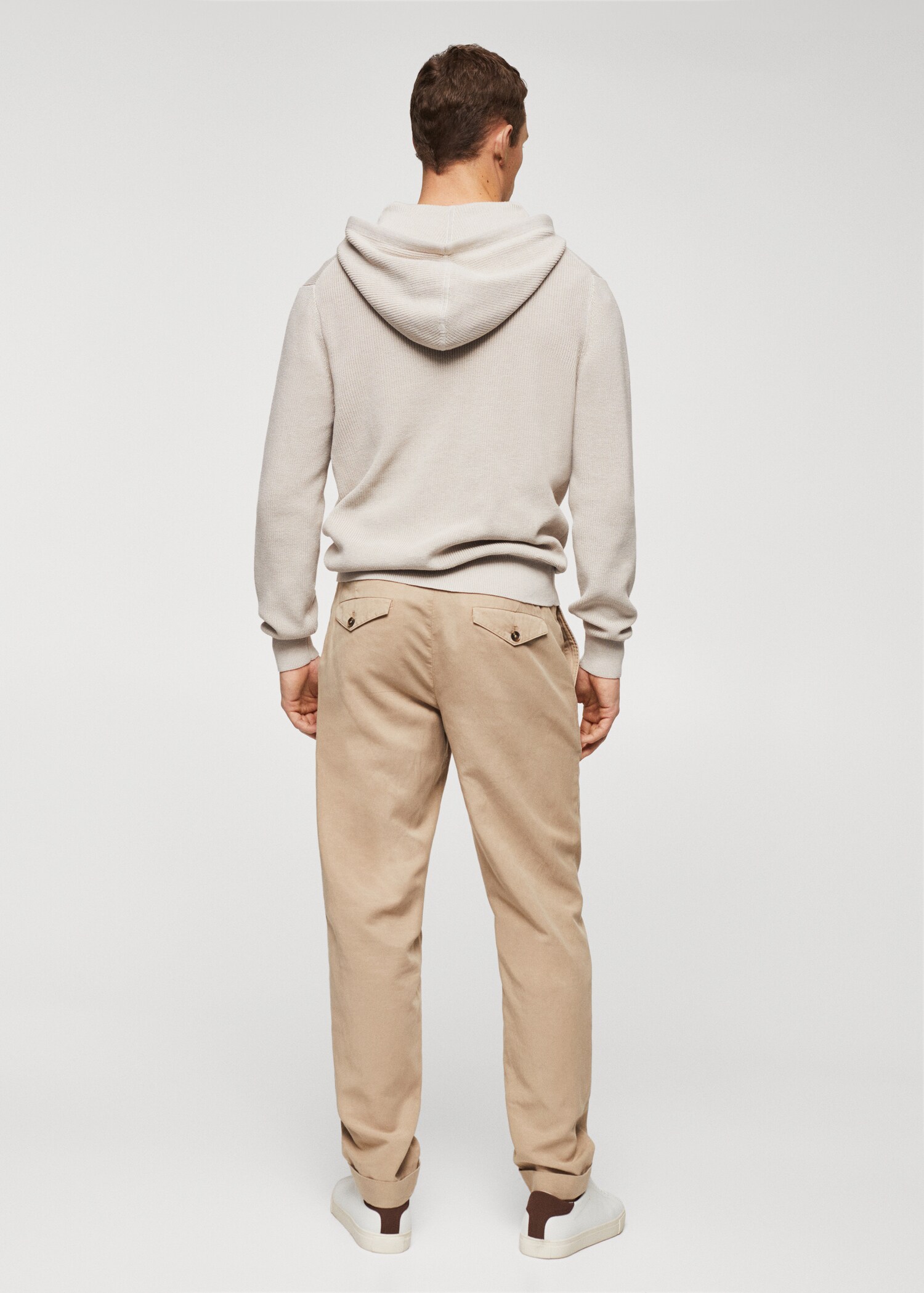 Structured hooded sweater - Reverse of the article