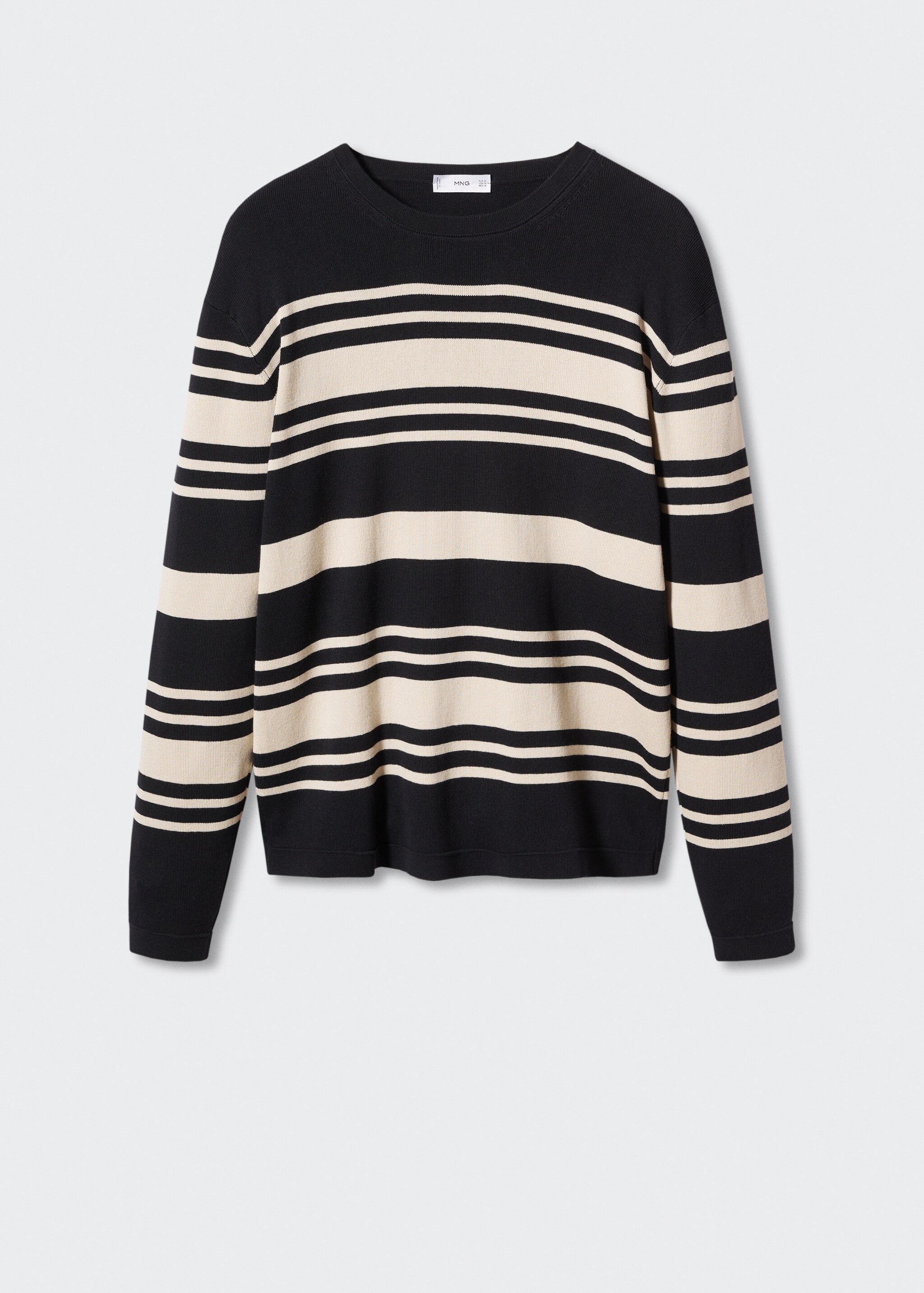 Striped cotton sweater - Article without model