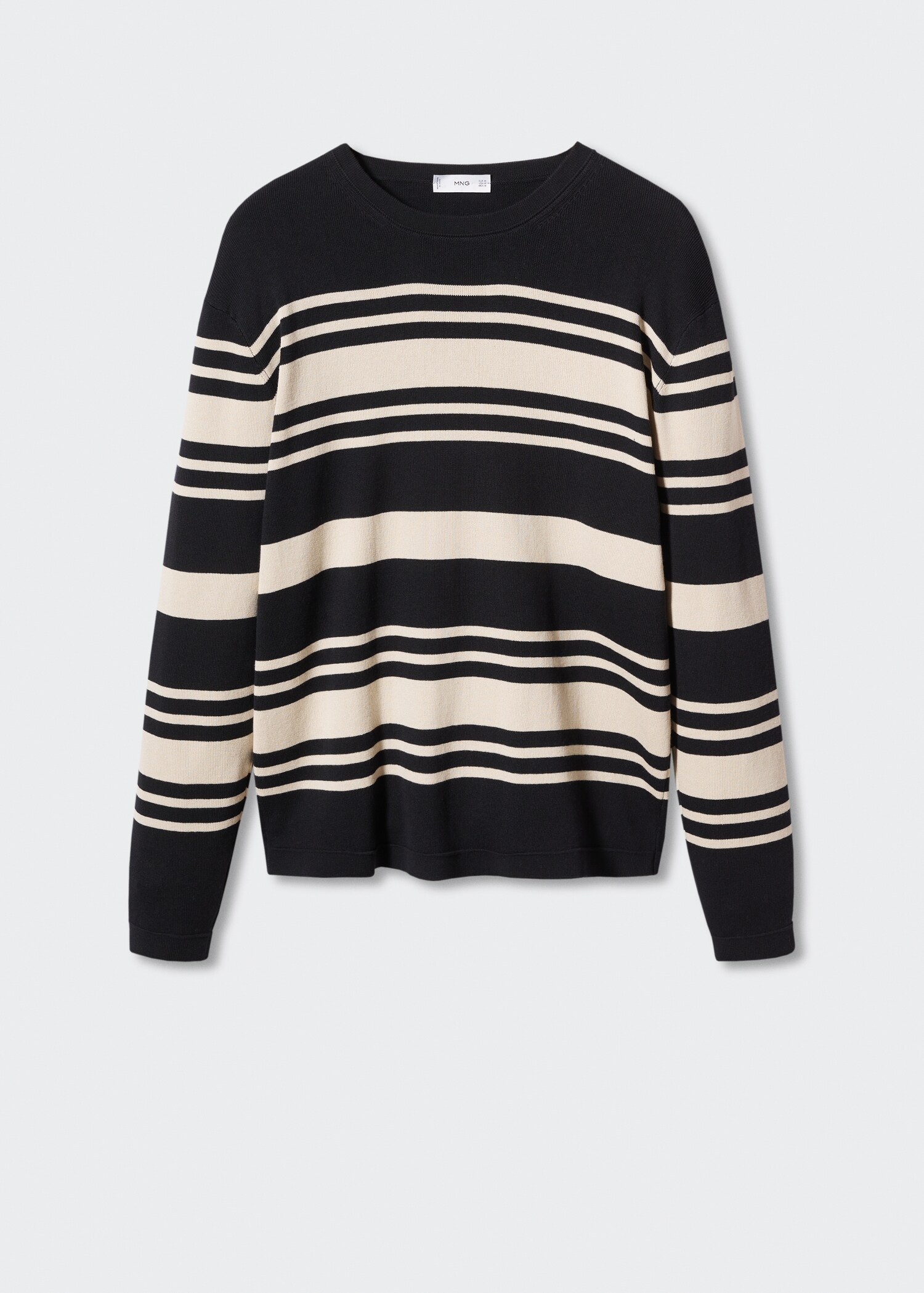 Striped cotton sweater - Article without model