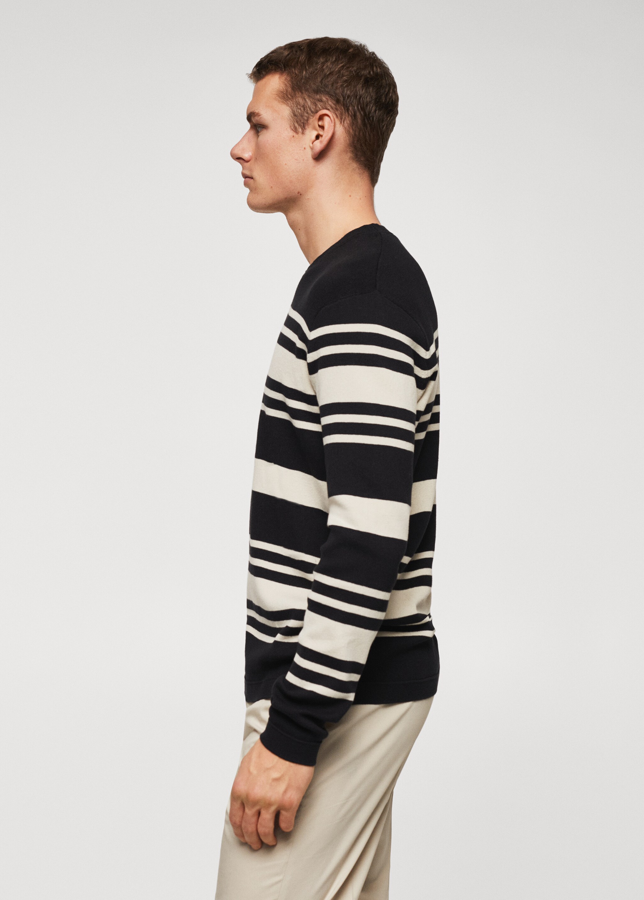 Striped cotton sweater - Details of the article 6