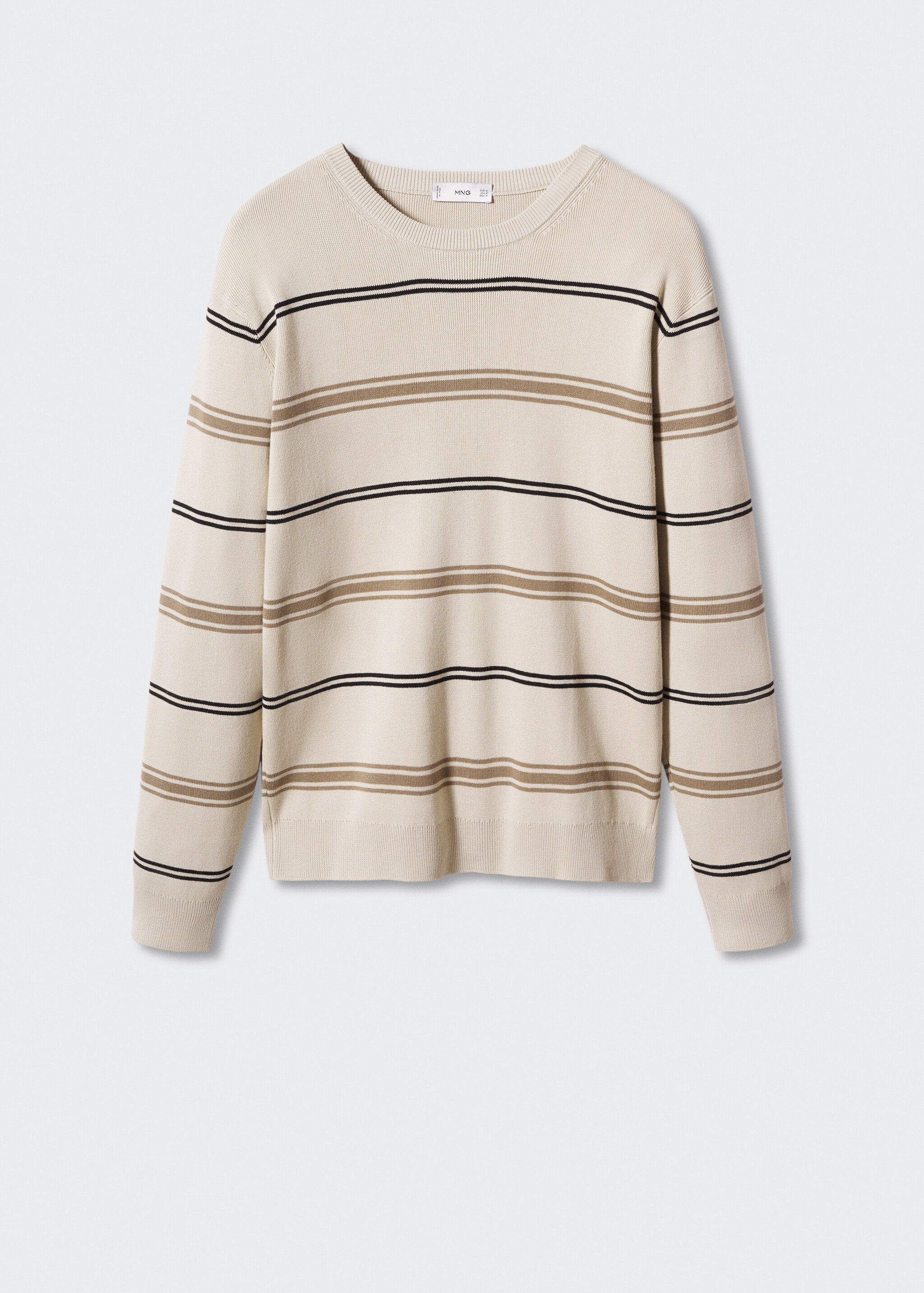 Striped cotton sweater - Article without model