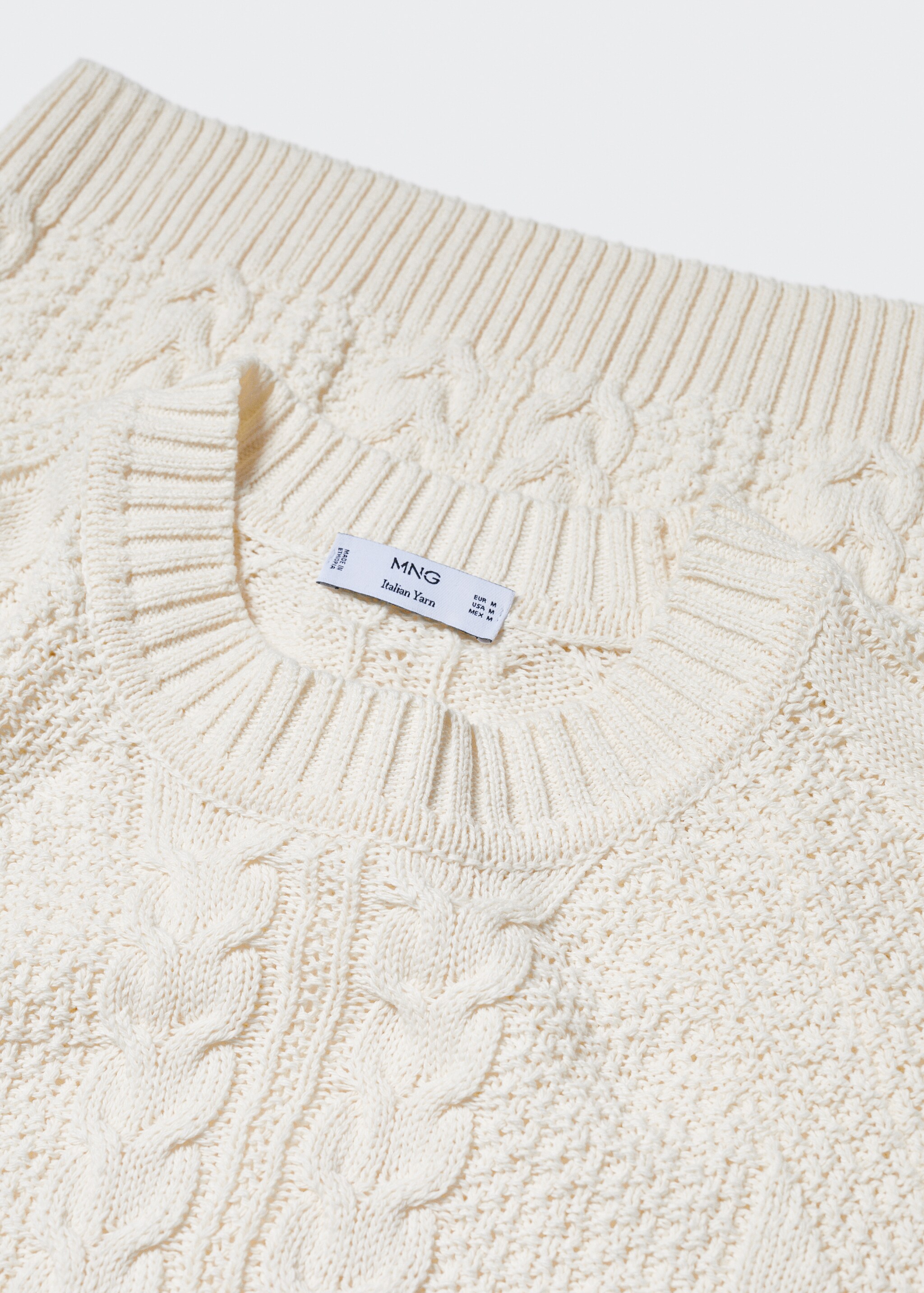 Braided cotton sweater - Details of the article 8