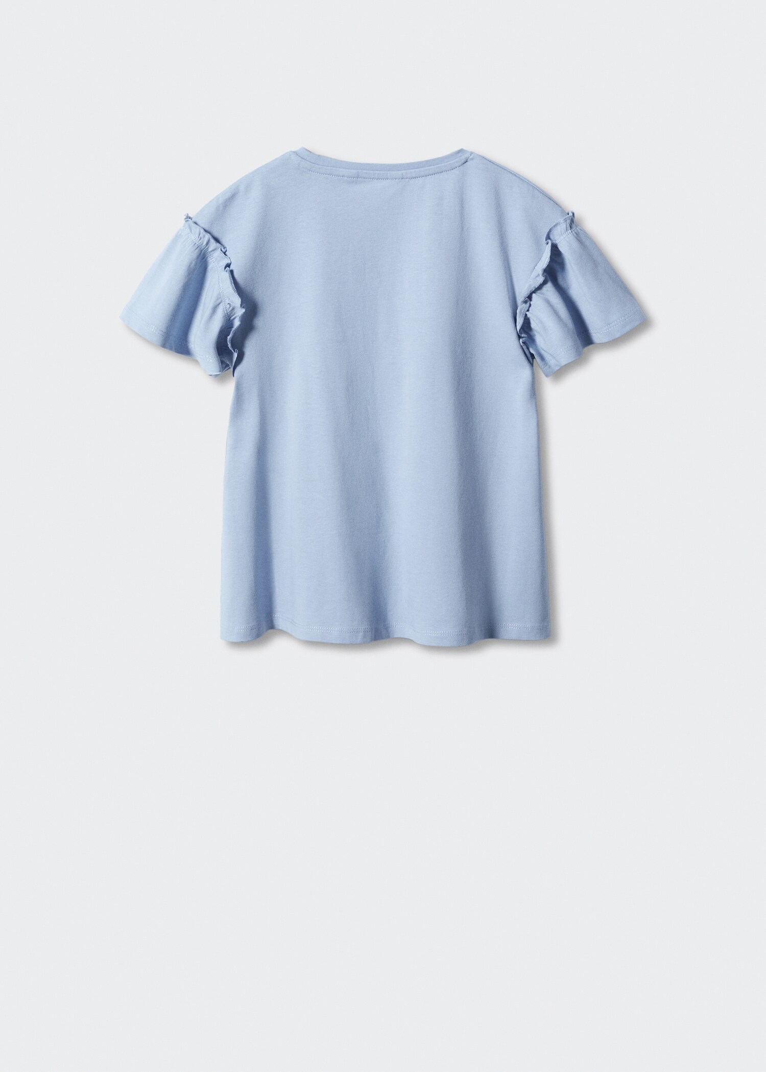 Tricou cu flori brodate - Spatele articolului