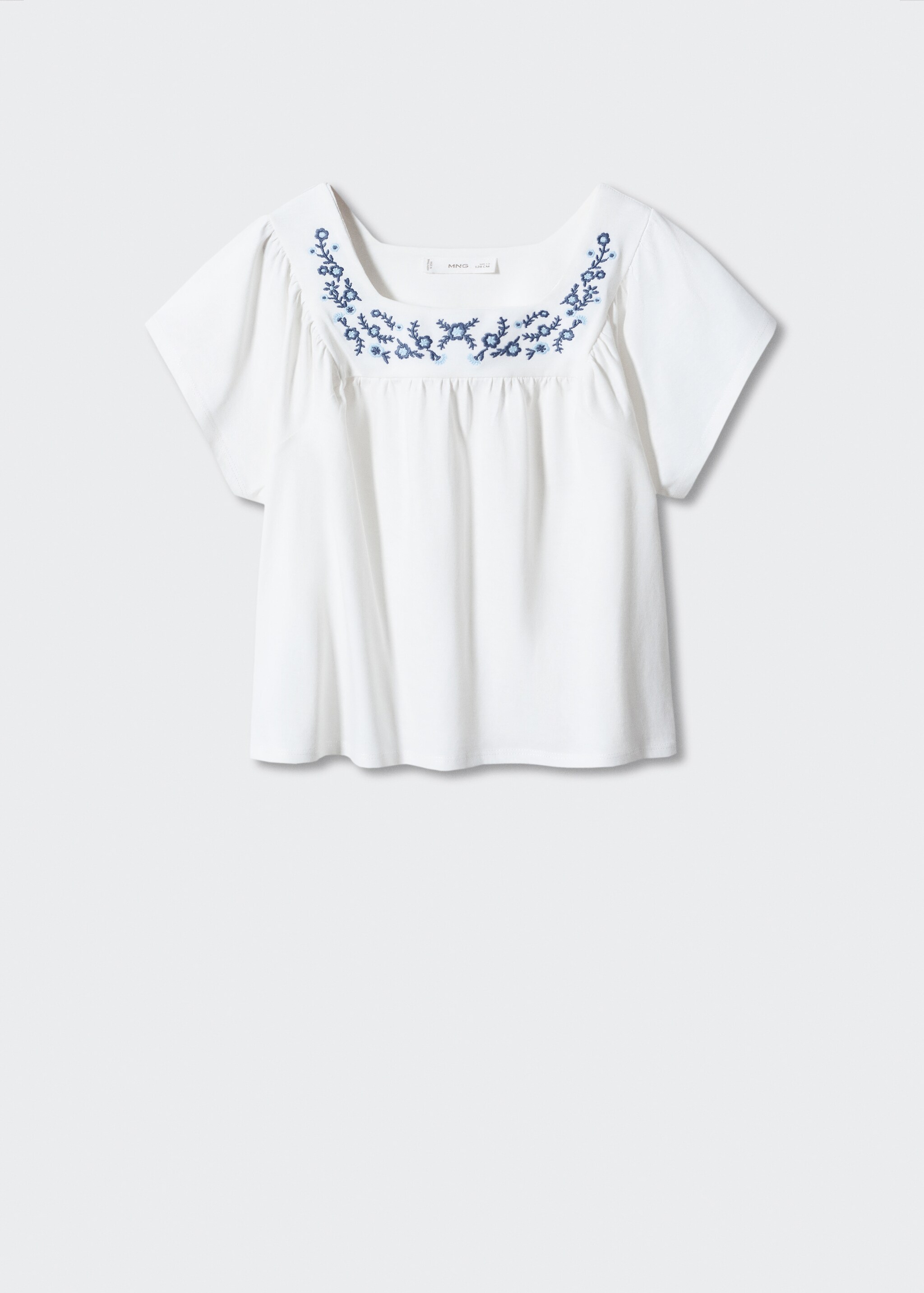 Embroidered flowers T-shirt - Article without model