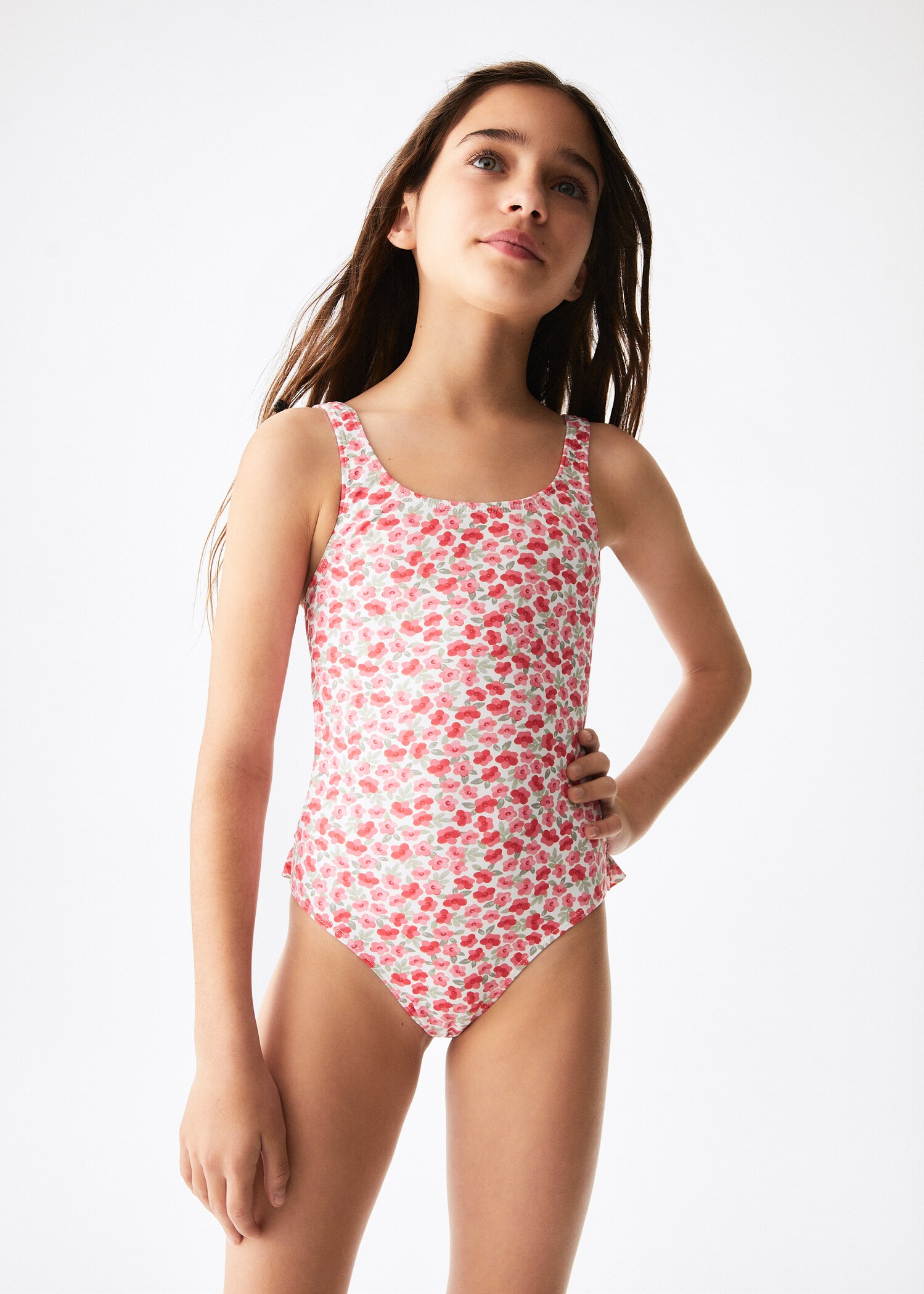 Floral print swimsuit - Medium plane
