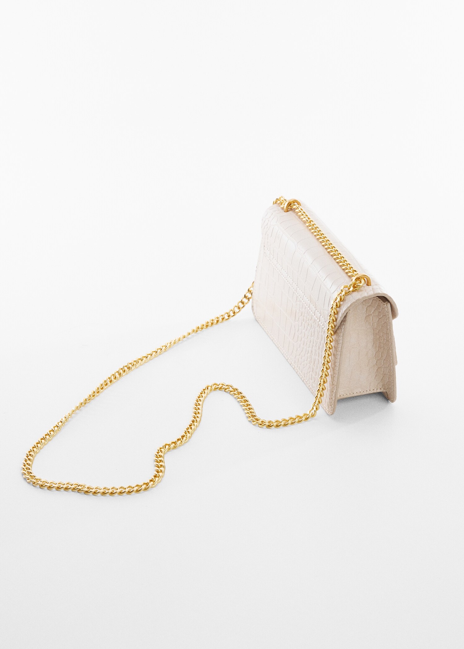 Kroko tas met ketting - Middenvlak