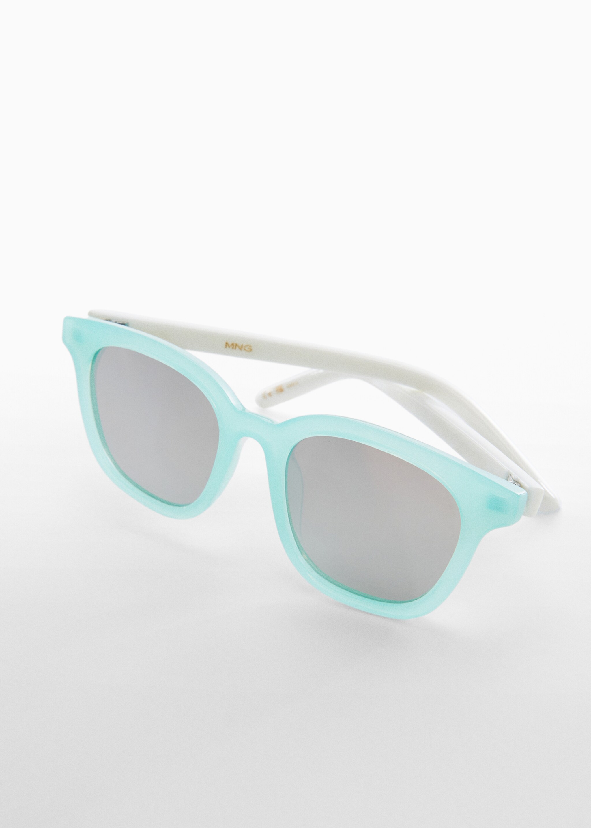 Resin frame sunglasses - Details of the article 2, Aqua Green. Ref: 47015131-00.