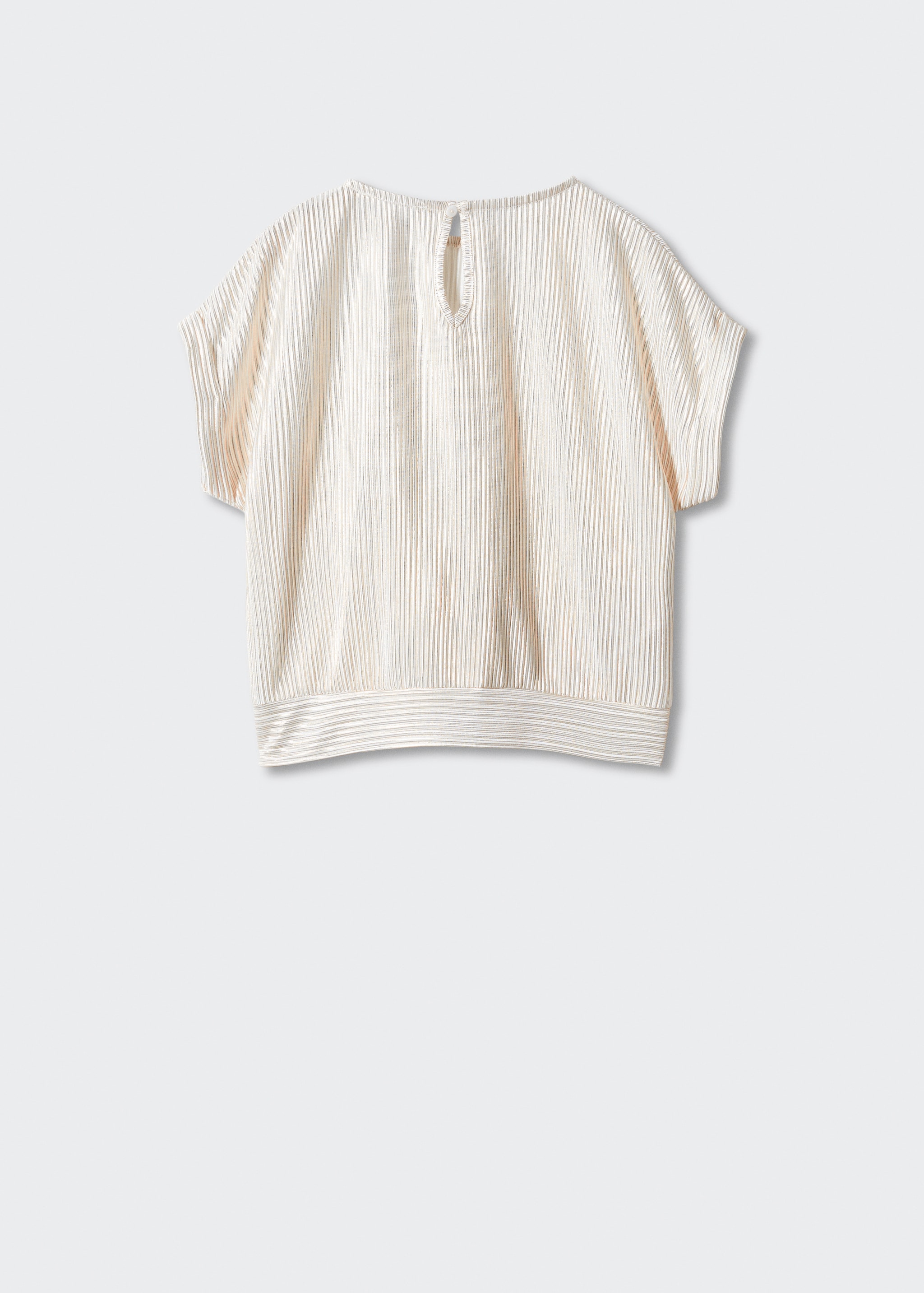 Pleated T-shirt - Reverse of the article