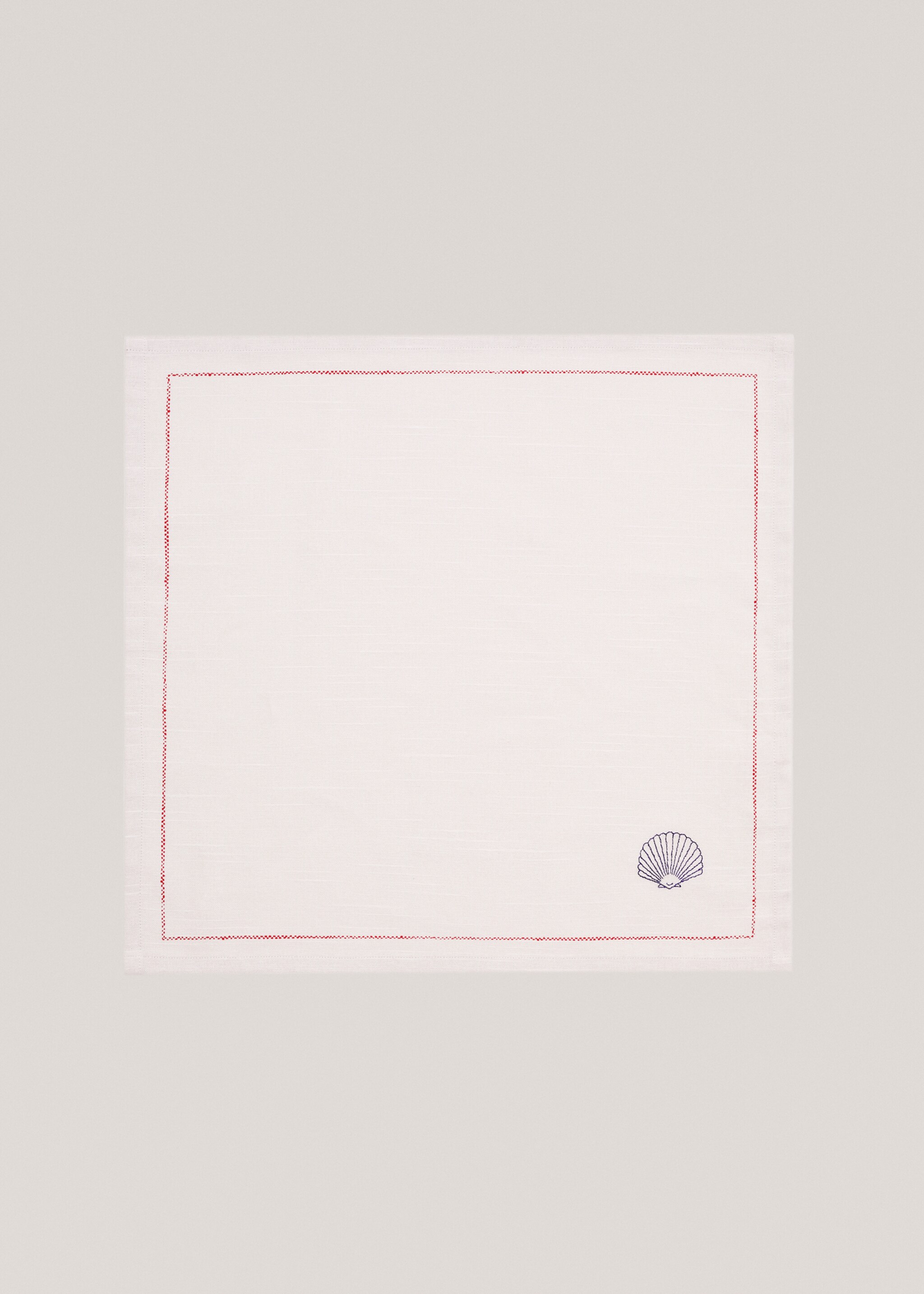 Pack of 2 embroidered trim napkins 45x45cm - Article without model