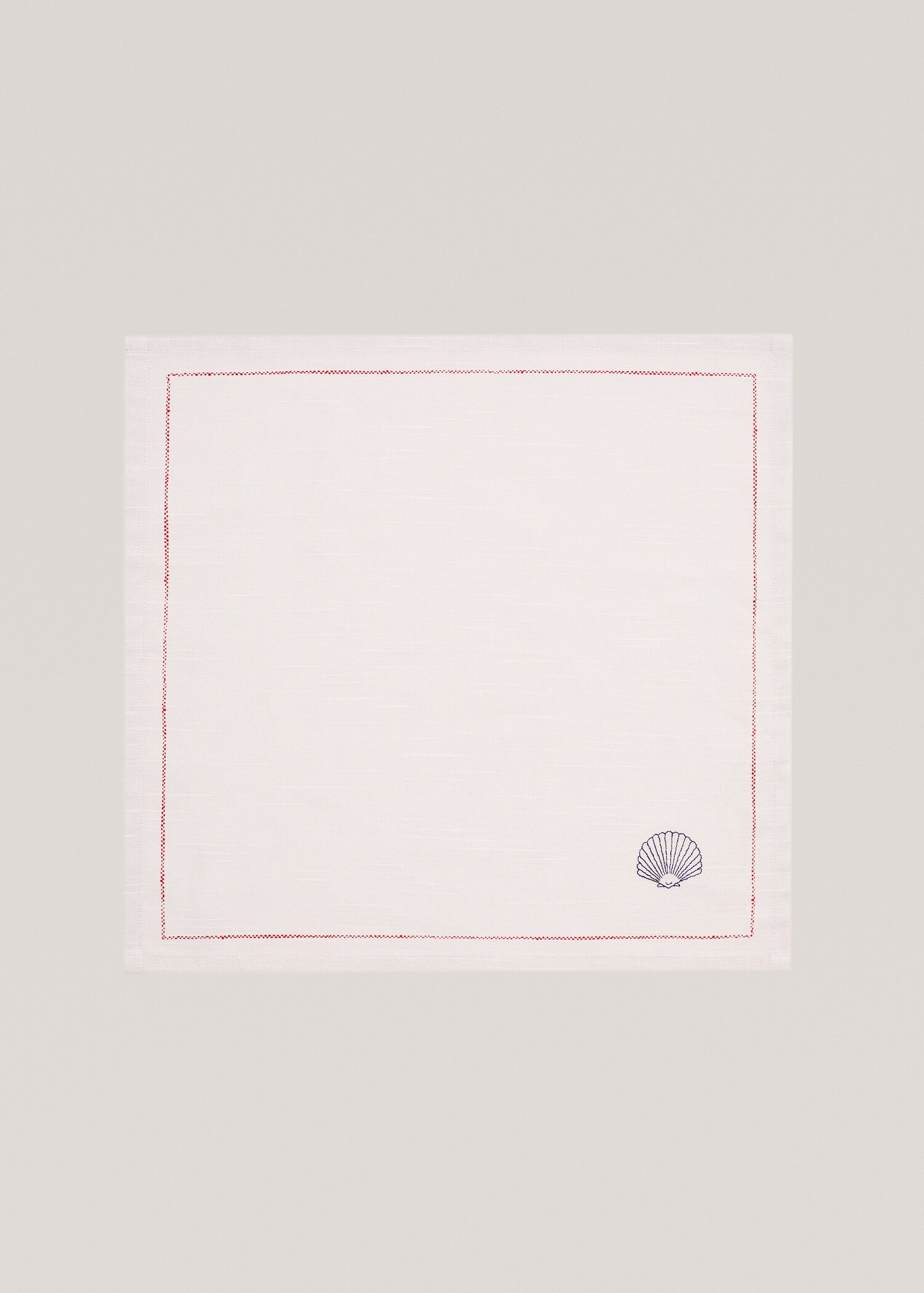 Pack of 2 embroidered trim napkins 45x45cm - Article without model
